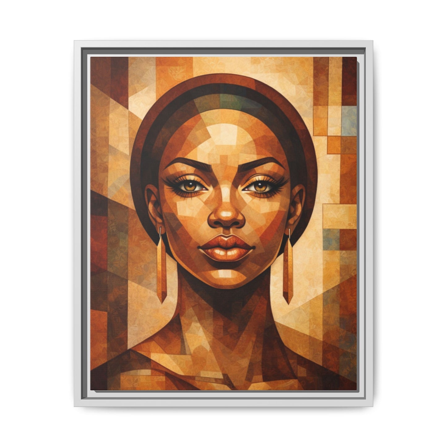 Framed Canvas Print — Brown Beauty No. 1