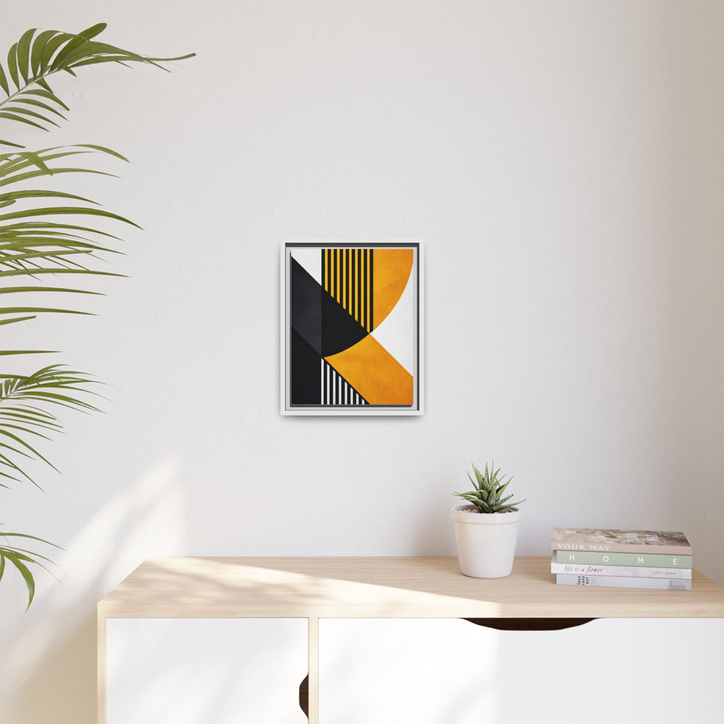 Framed Canvas Print — Afro Modern Geometric No. 2