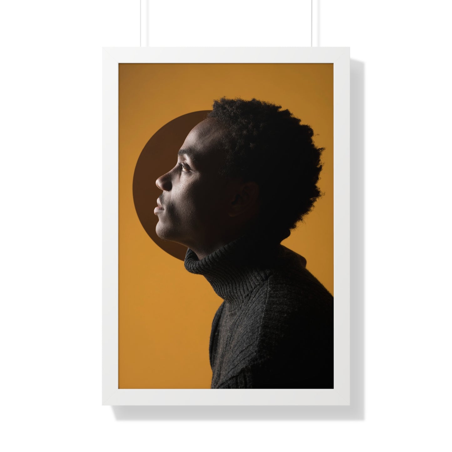 Framed Print — Profile of Young Man