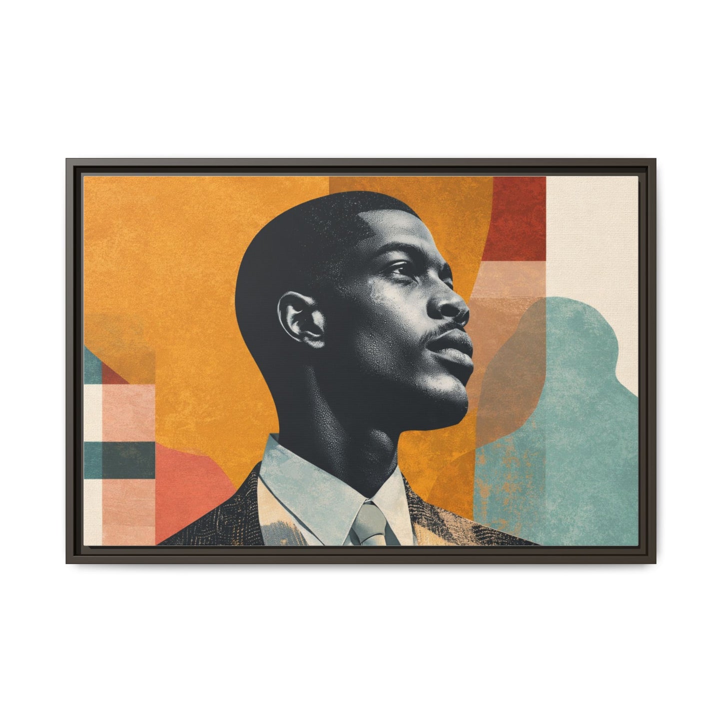 Framed Canvas Print — Jazzy Youth Portrait No. 1