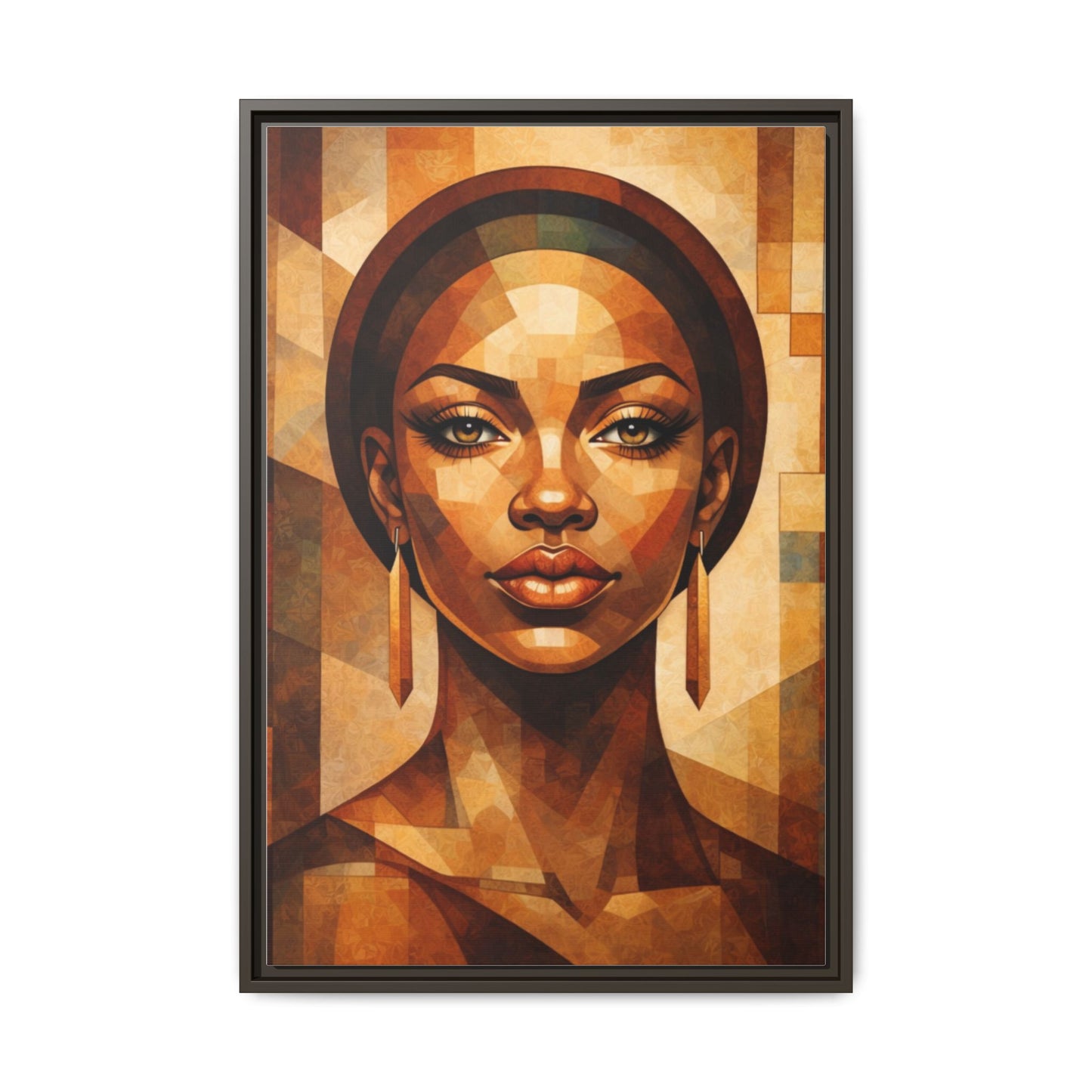 Framed Canvas Print — Brown Beauty No. 1