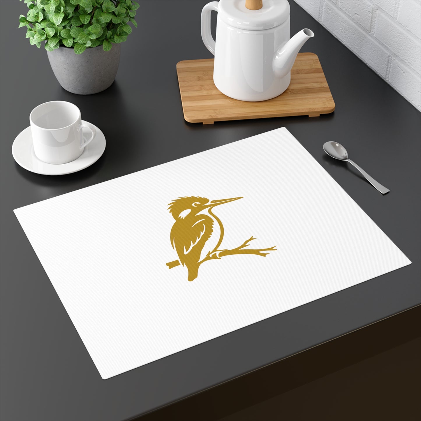 Table Mat — Malachite Kingfisher
