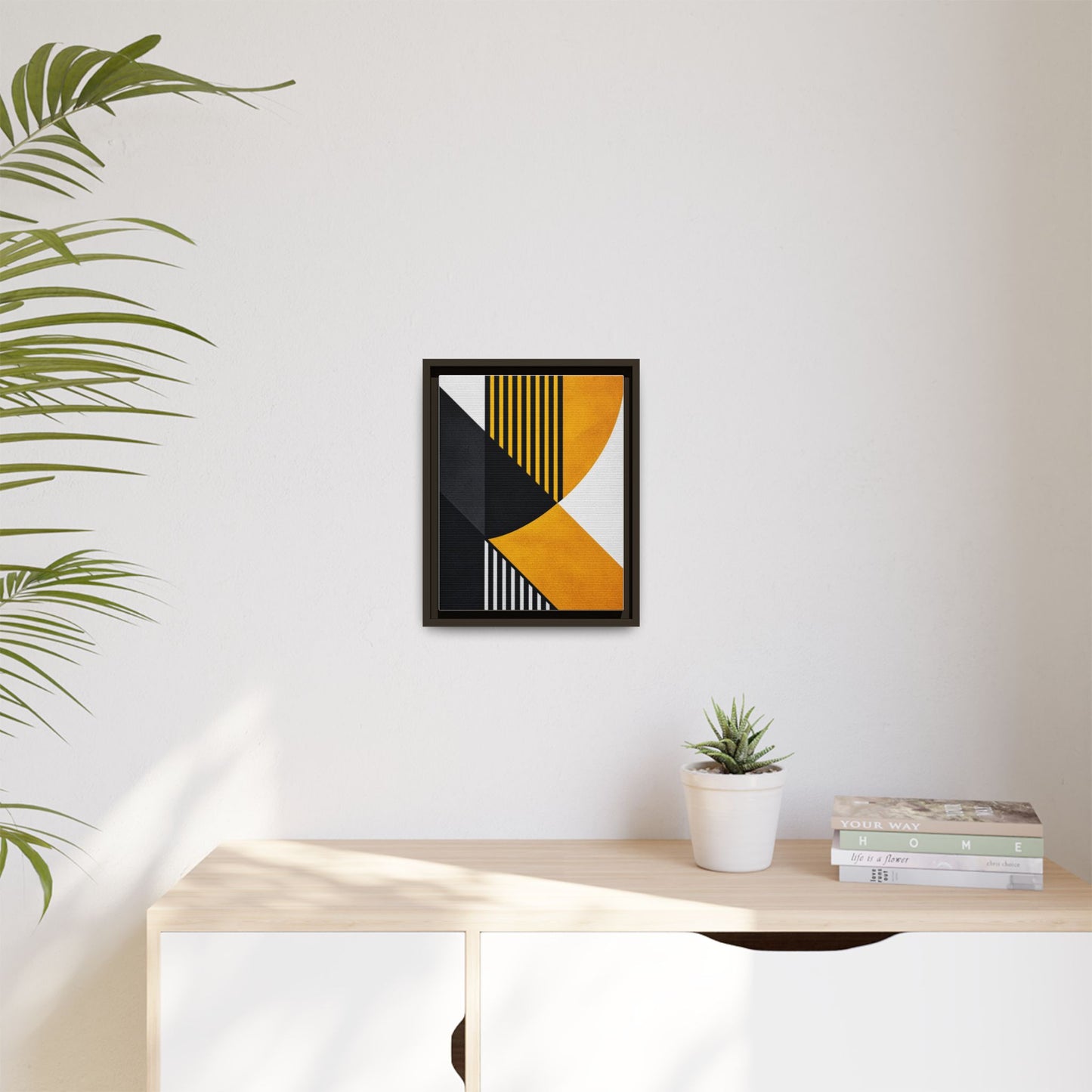 Framed Canvas Print — Afro Modern Geometric No. 2