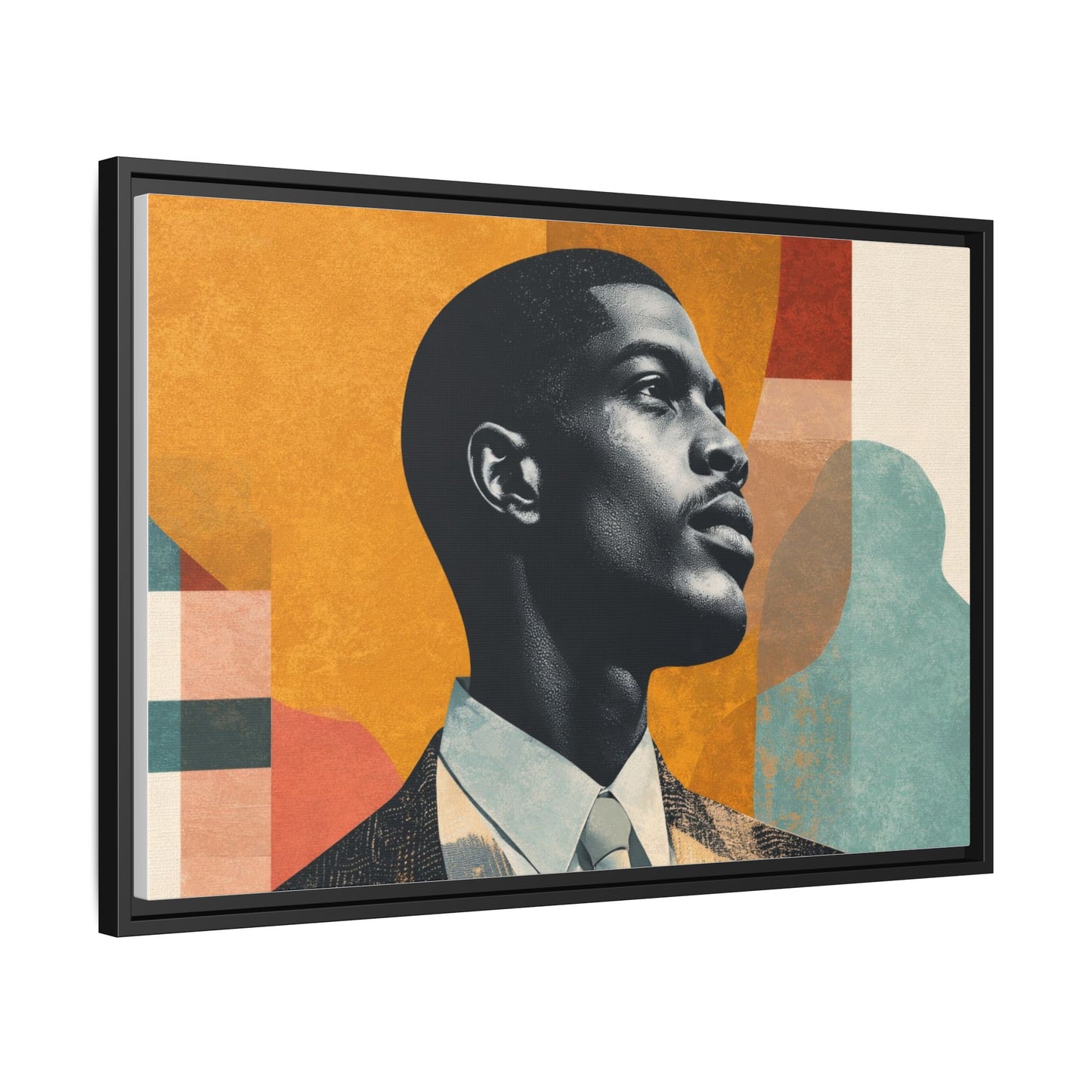 Framed Canvas Print — Jazzy Youth Portrait No. 1