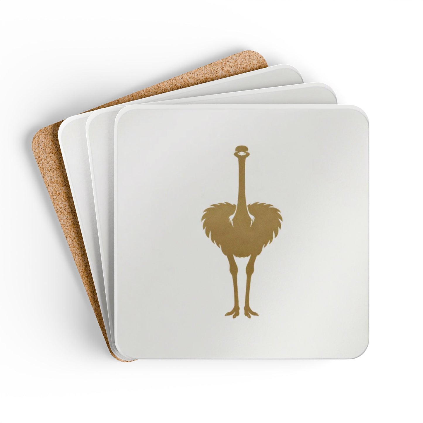 Coaster Set — Ostrich