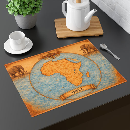Table Mat — Cartography Afrika - Elephant
