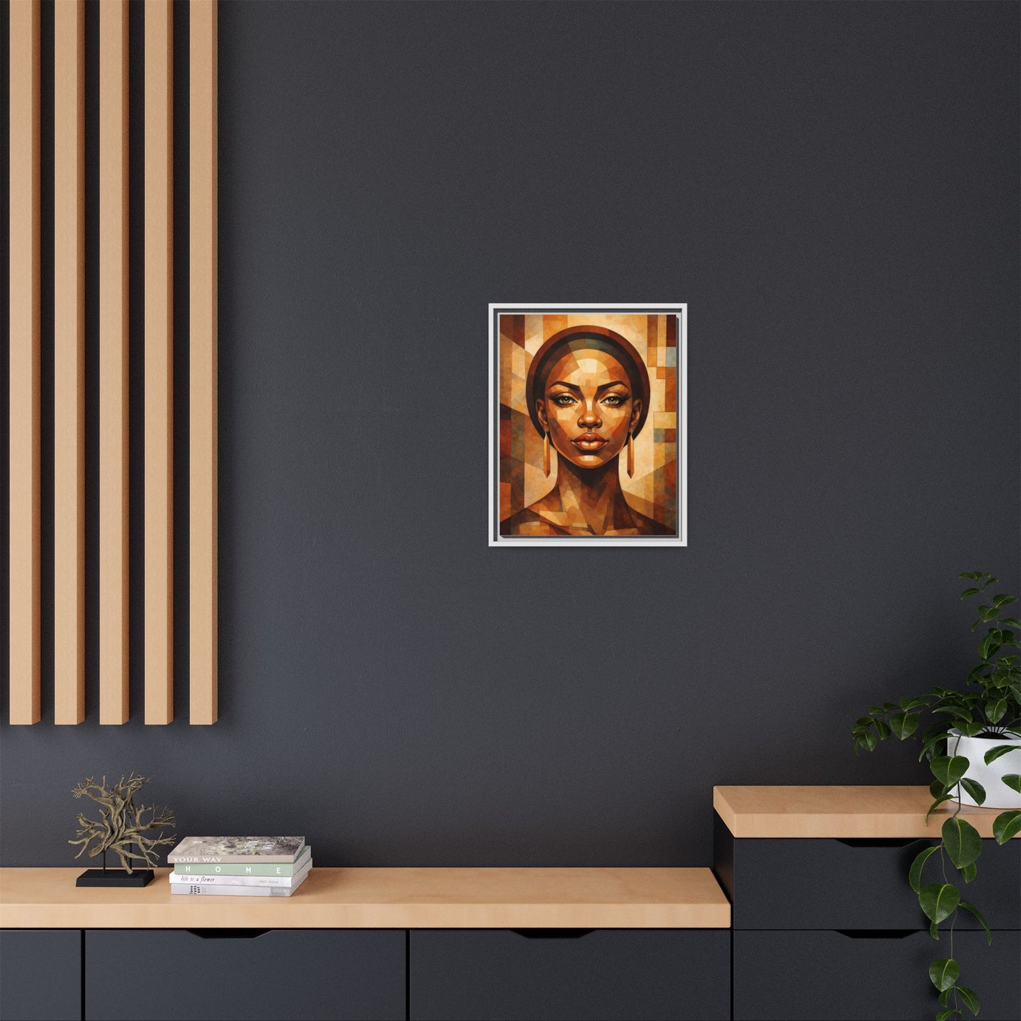 Framed Canvas Print — Brown Beauty No. 1