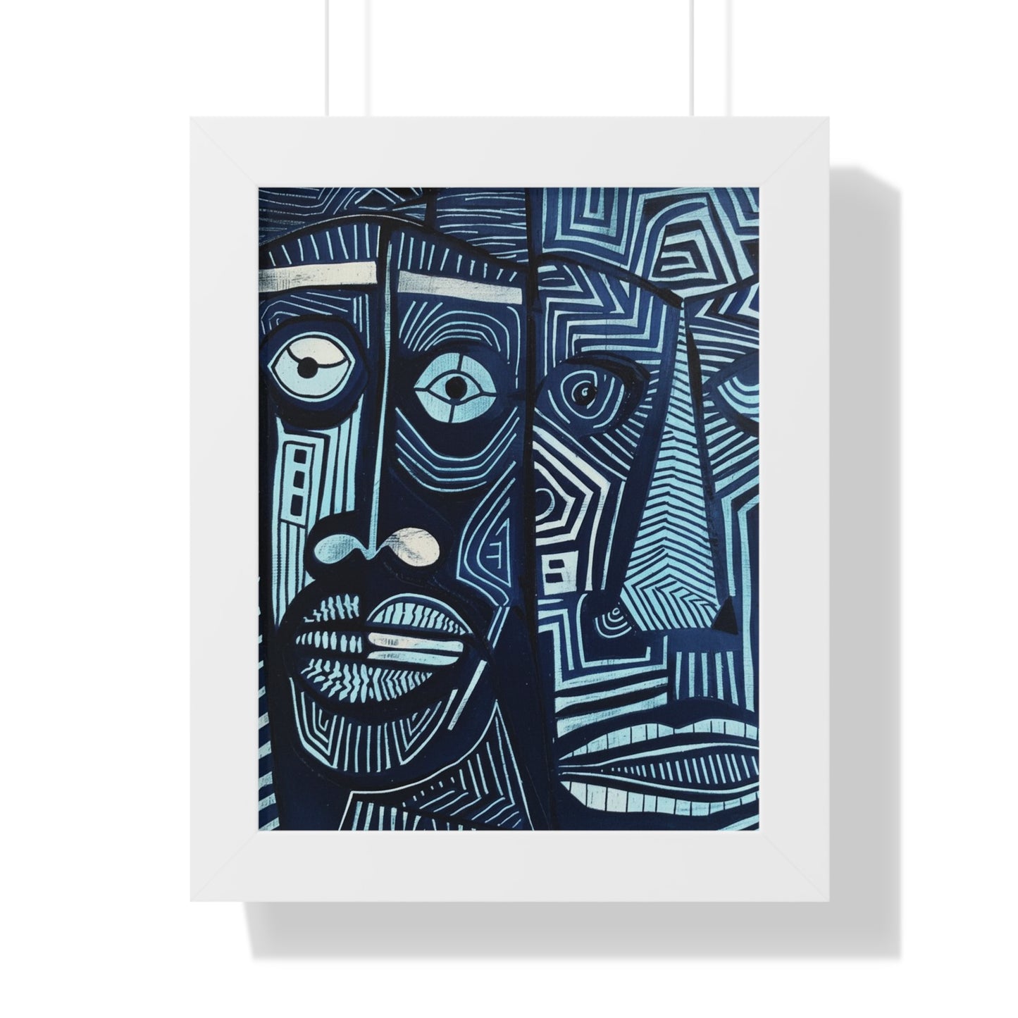 Framed Print — Abstract Faces No. 3