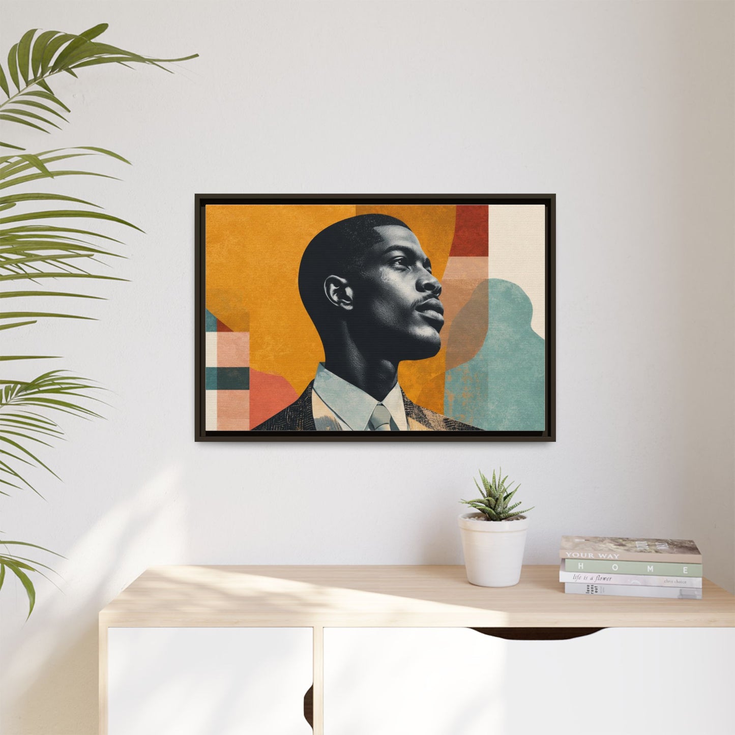 Framed Canvas Print — Jazzy Youth Portrait No. 1