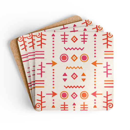 Coaster Set — Afro Vermeil