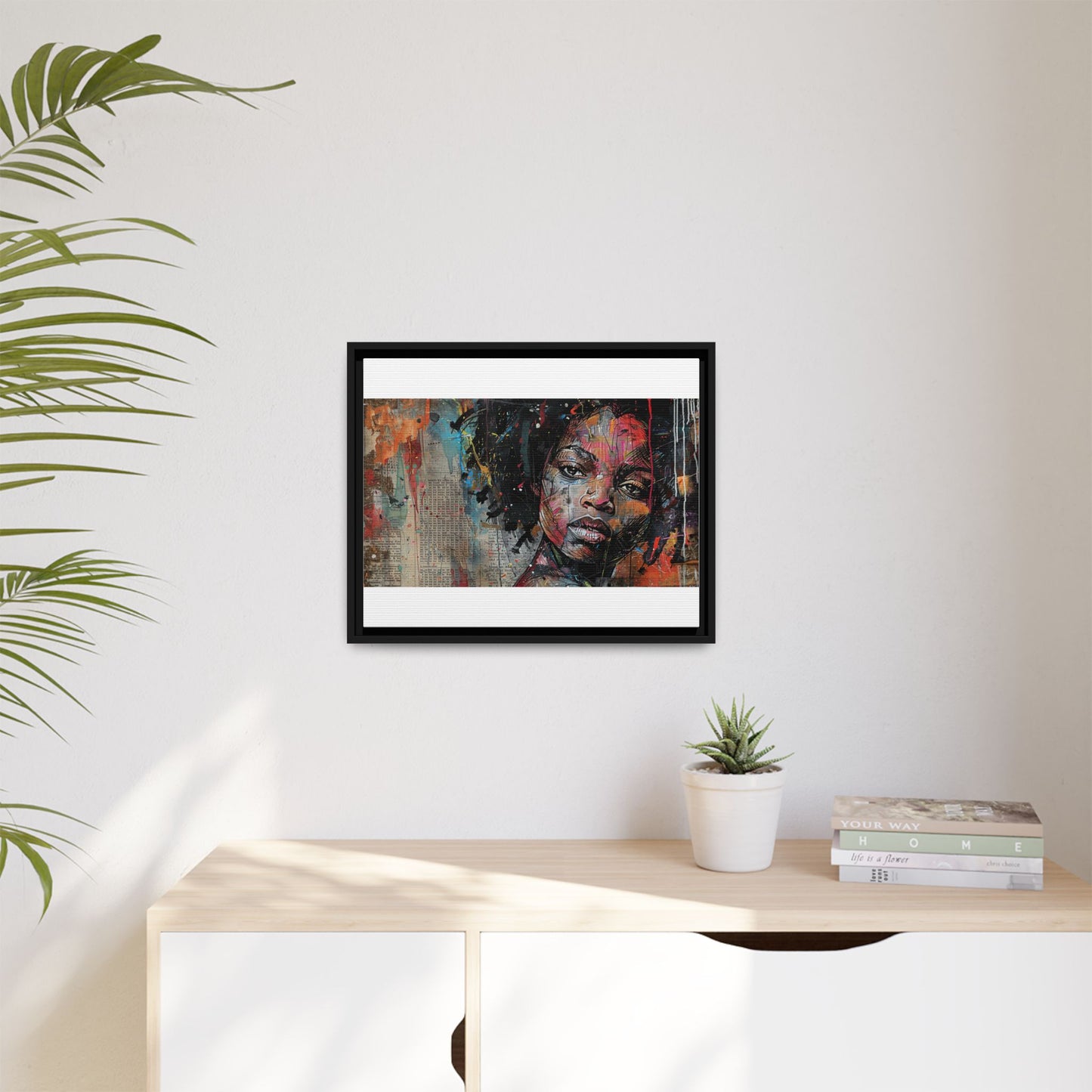 Framed Canvas Print — Paper Looks No. 2