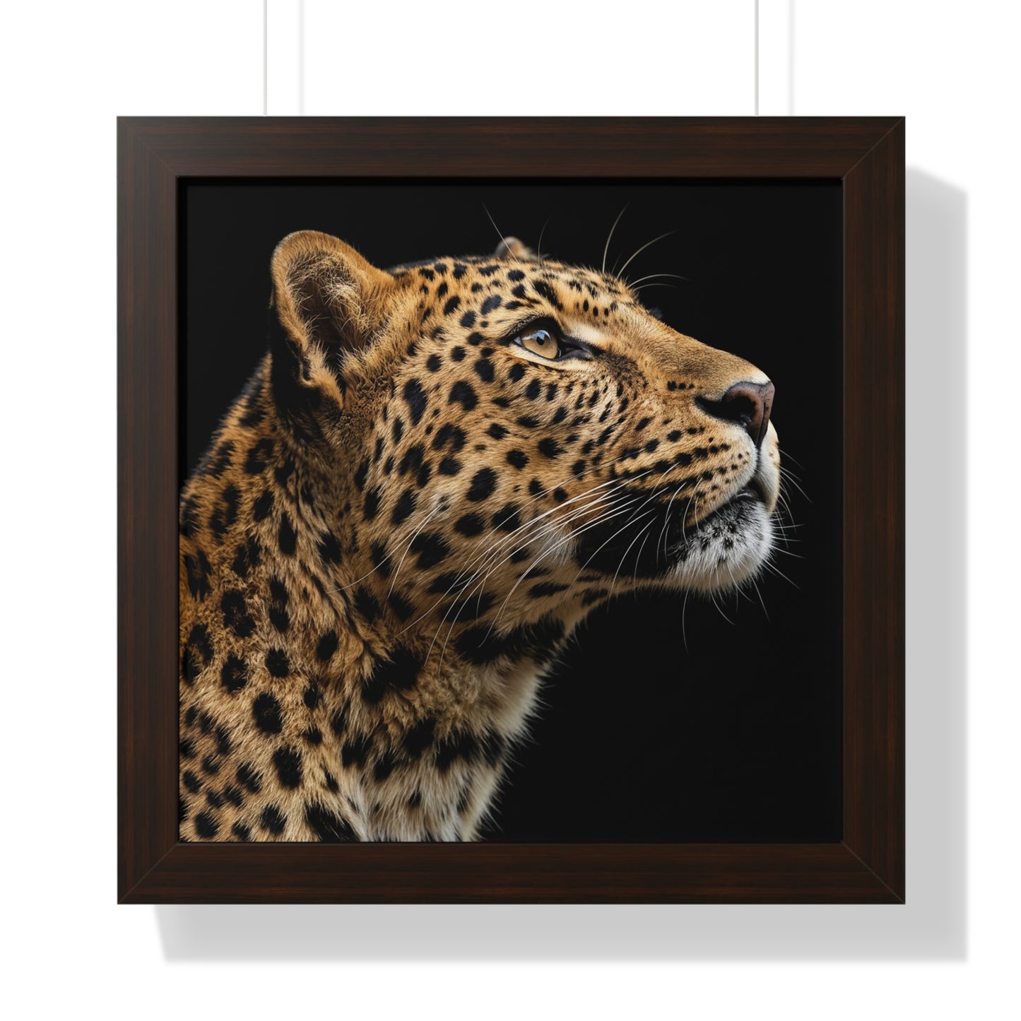 Framed Art Print – Leopard In Colour