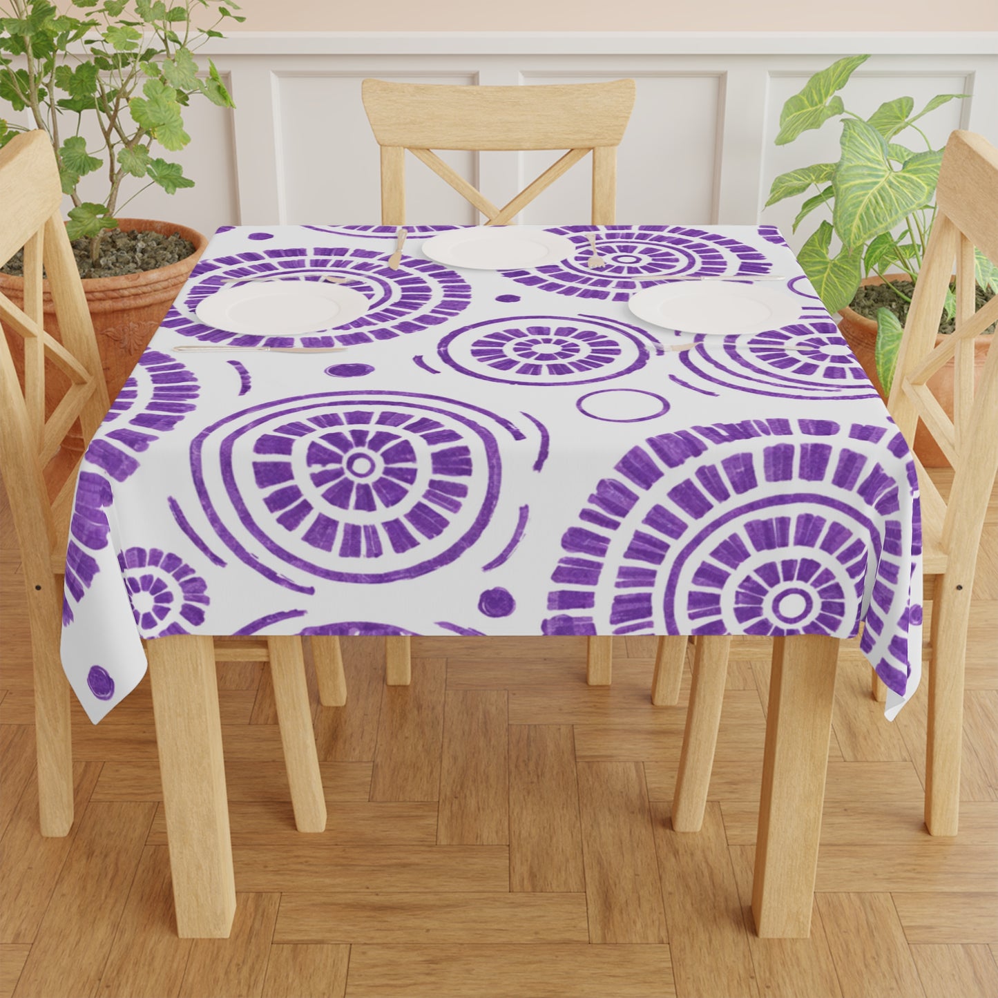 Tablecloth — Circle Purple