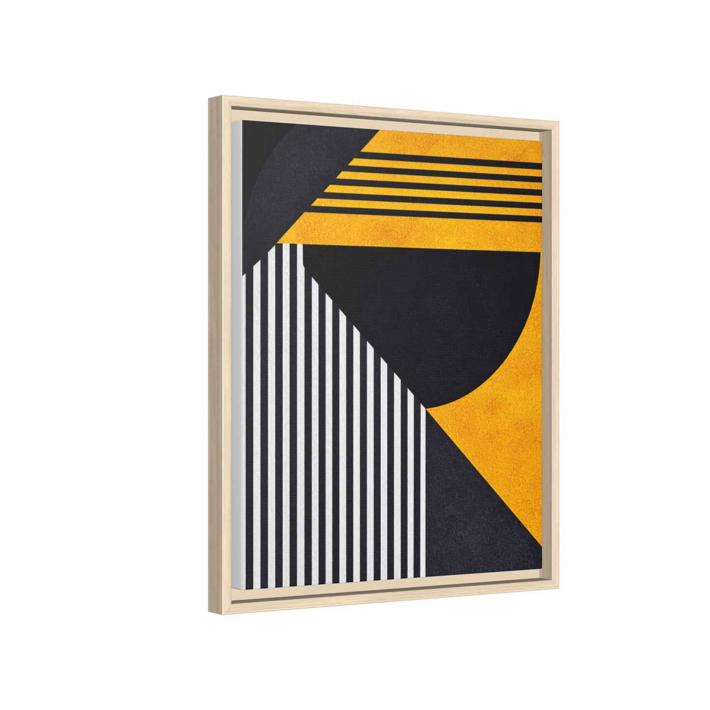 Framed Canvas Print — Afro Modern Geometric No. 1