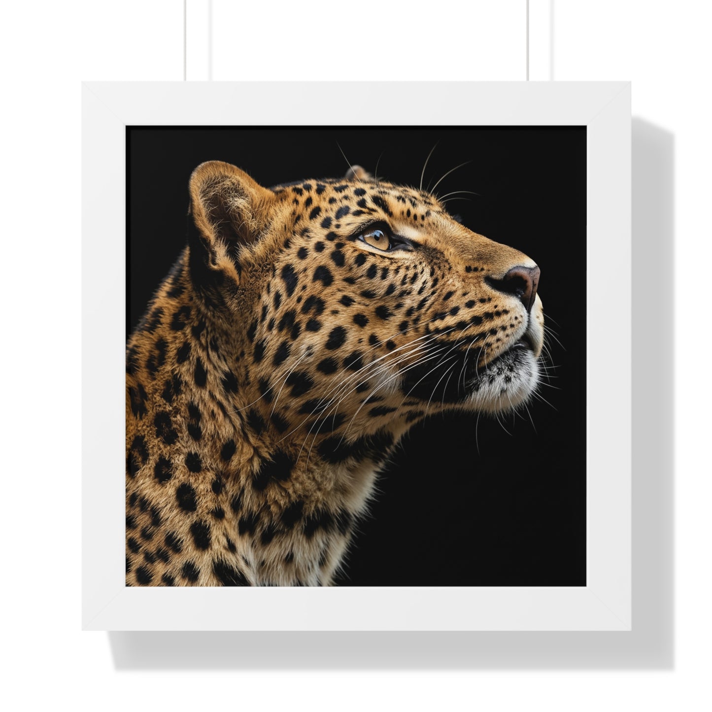 Framed Art Print – Leopard In Colour