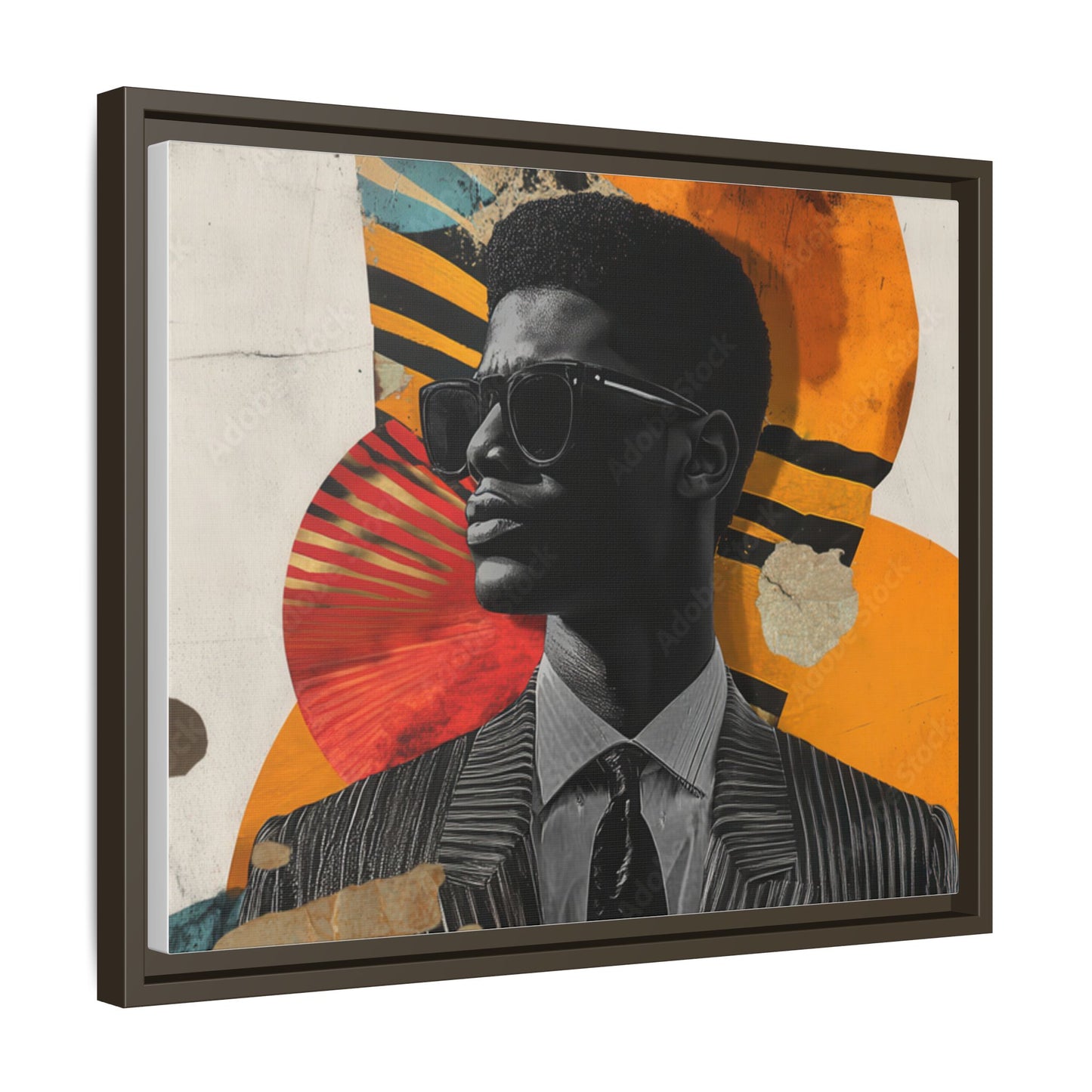 Framed Canvas Print — Jazzy Youth Portrait No. 2