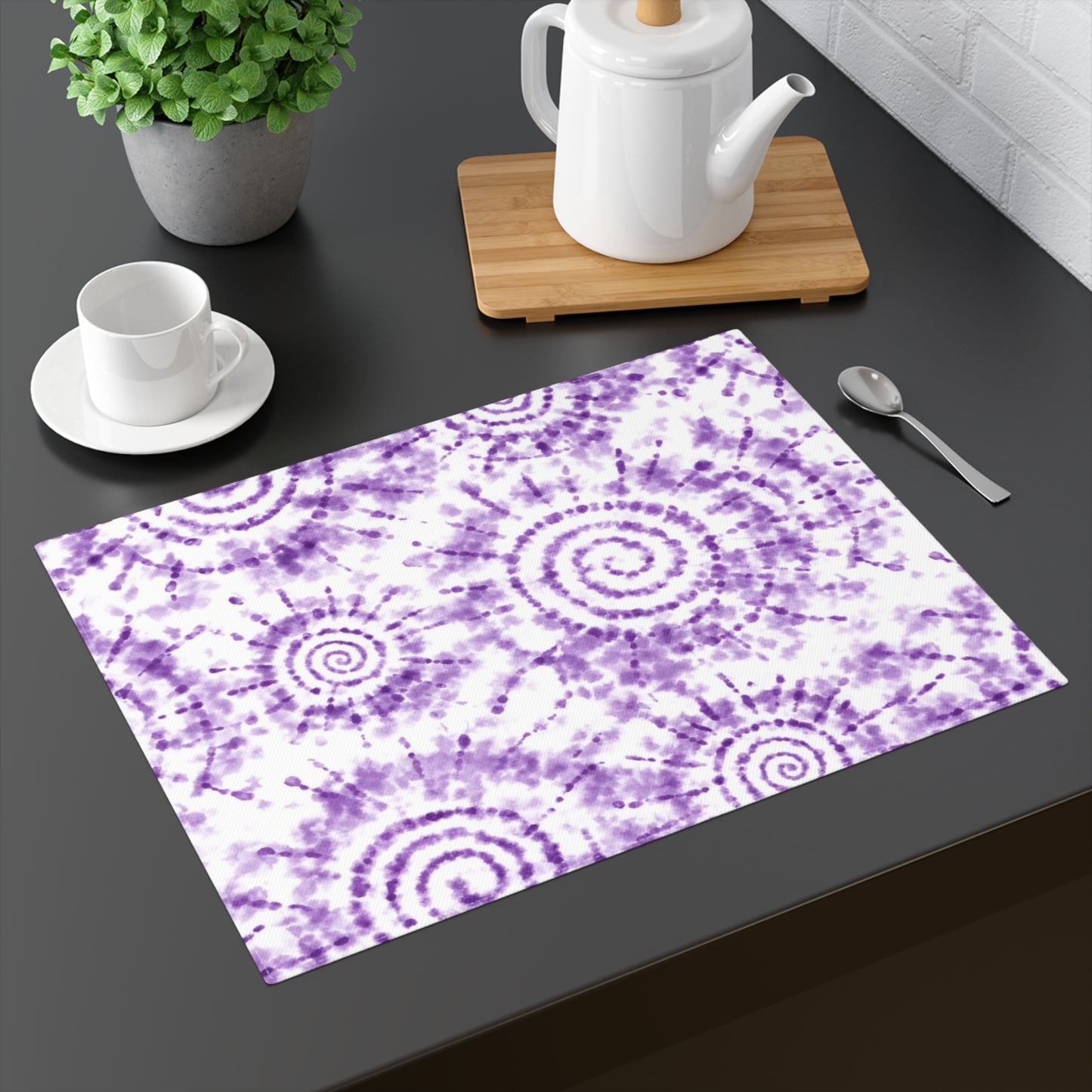 Table Mat — Adire Purple
