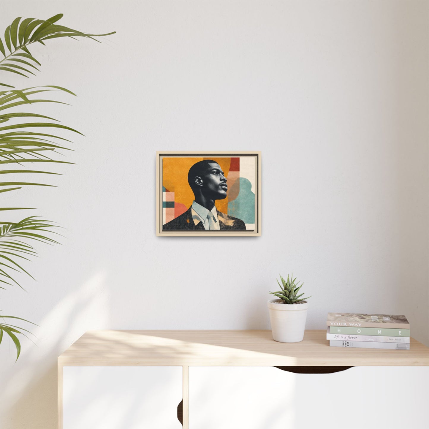 Framed Canvas Print — Jazzy Youth Portrait No. 1