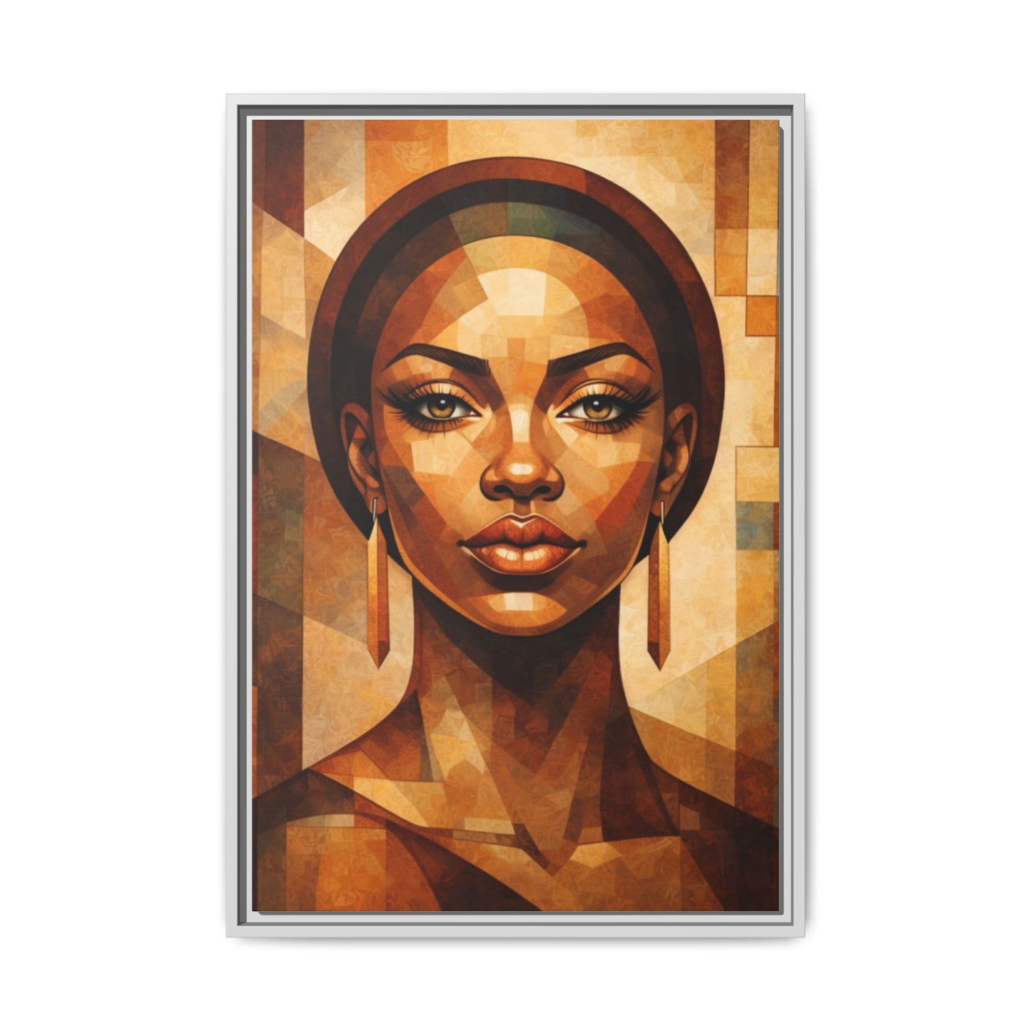Framed Canvas Print — Brown Beauty No. 1