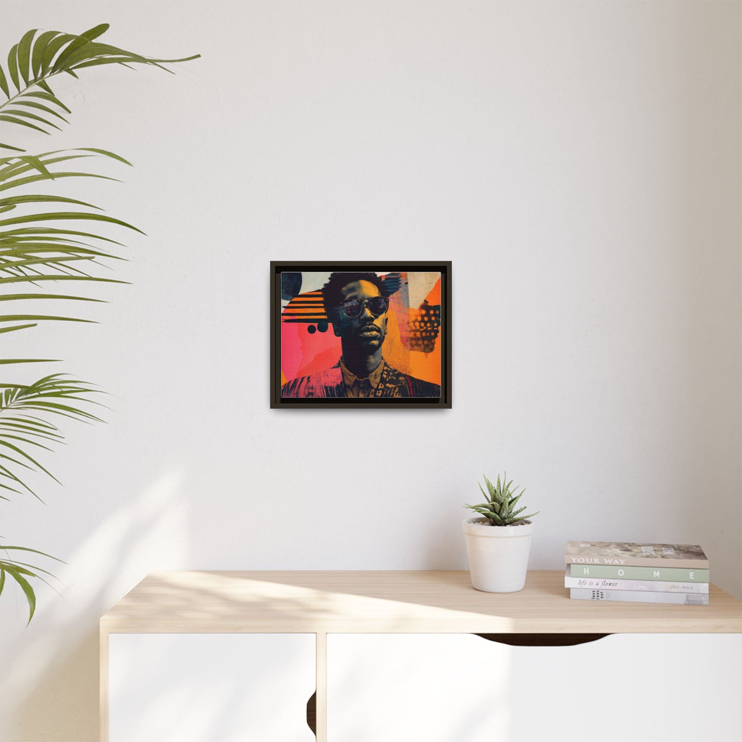 Framed Canvas Print — Jazzy Youth Portrait No. 8