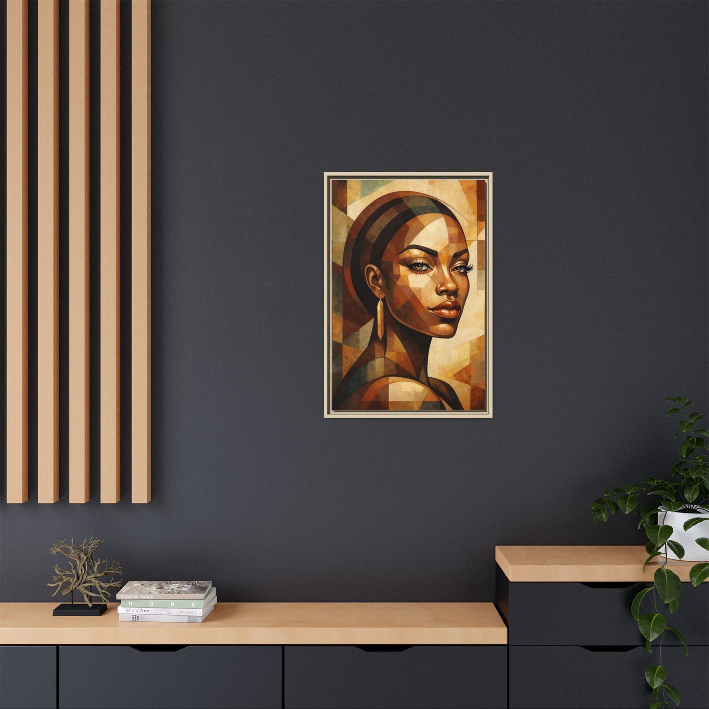 Framed Canvas Print — Brown Beauty No. 2