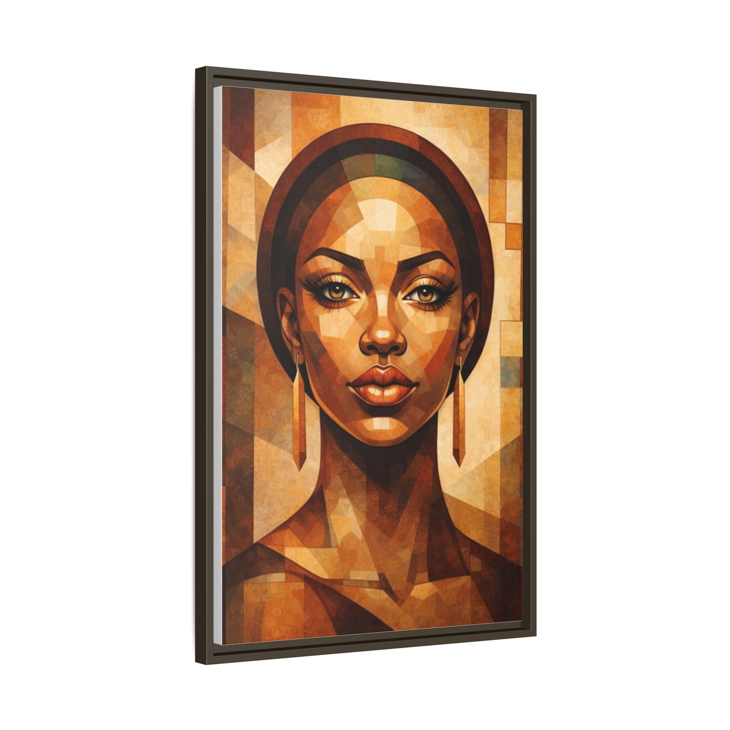 Framed Canvas Print — Brown Beauty No. 1