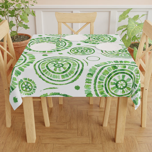 Tablecloth — Circle Green