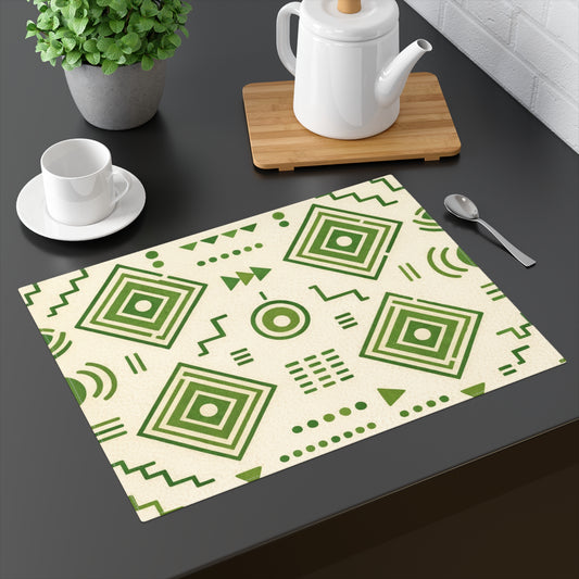 Table Mat — Afro Modern Green