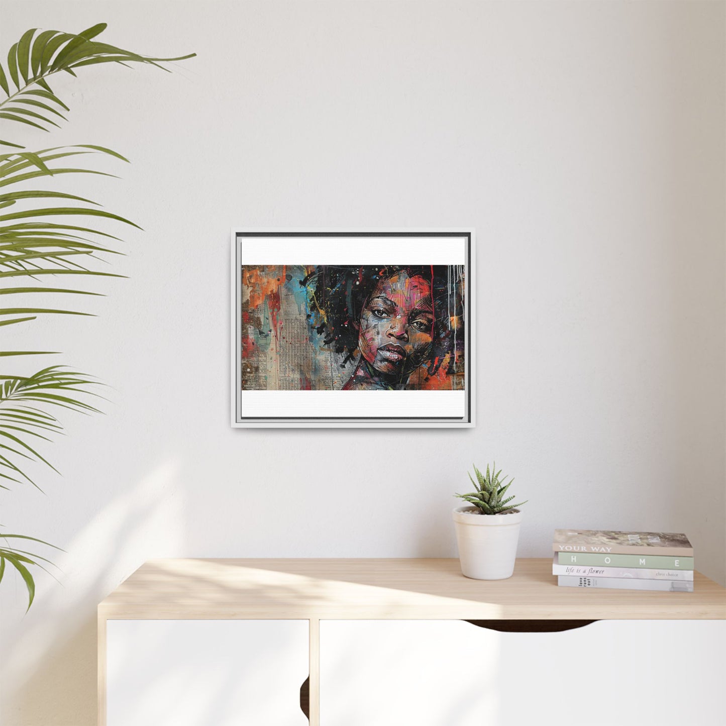 Framed Canvas Print — Paper Looks No. 2