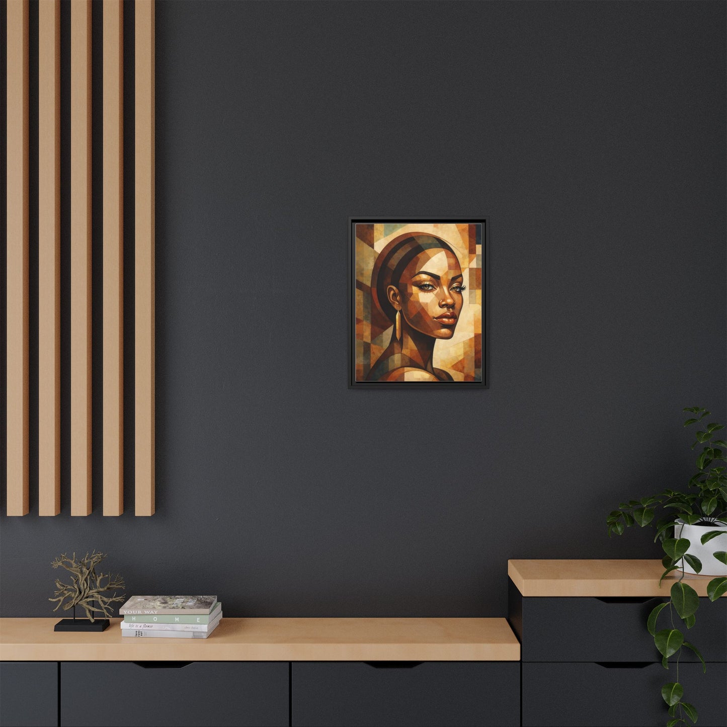 Framed Canvas Print — Brown Beauty No. 2