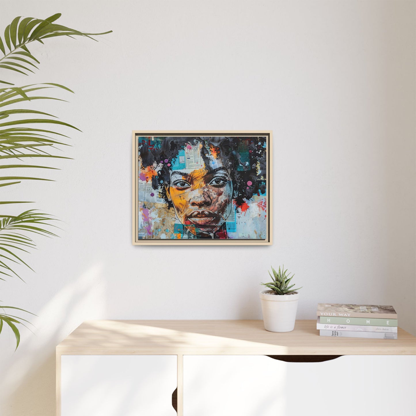 Framed Canvas Print — Paper Looks No. 1