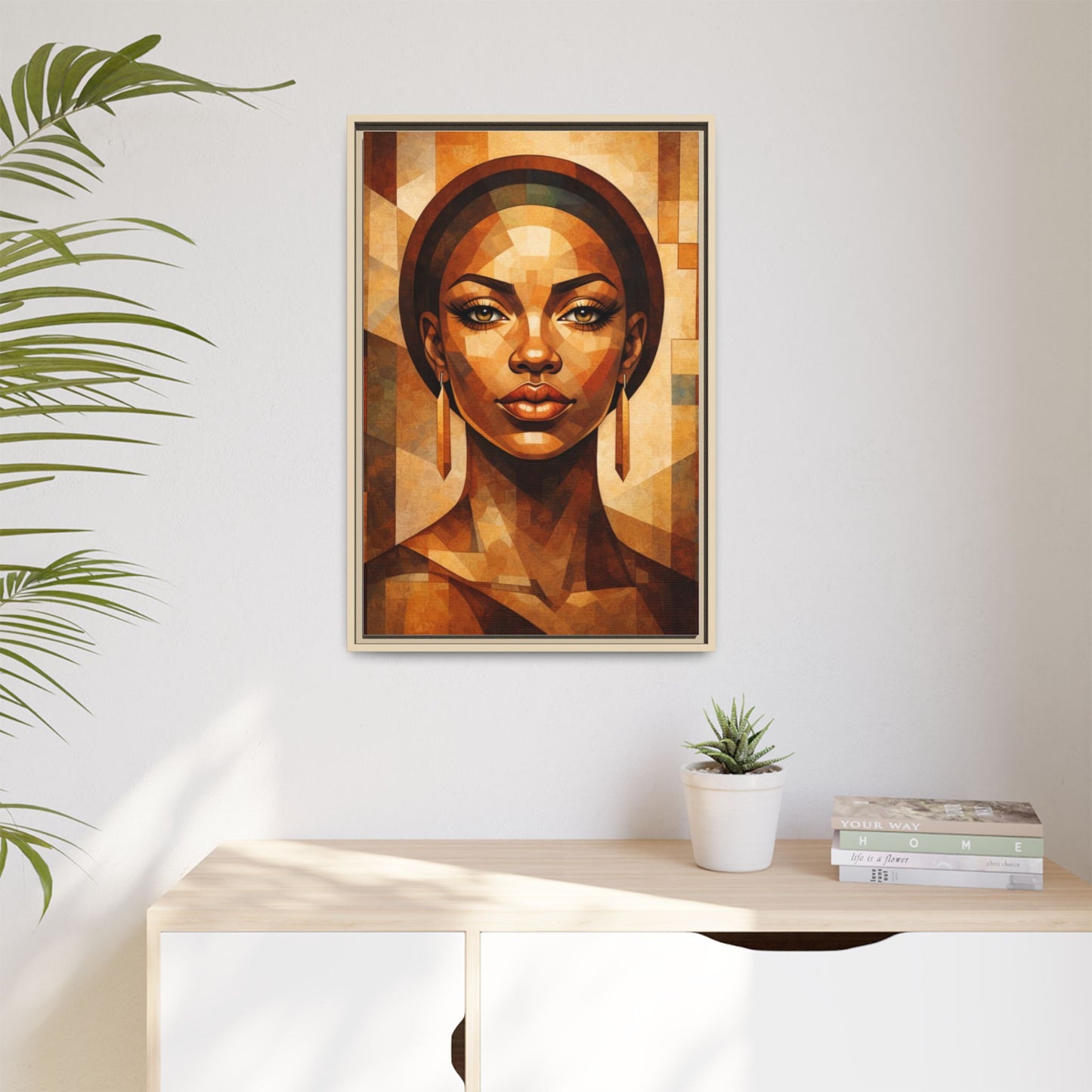 Framed Canvas Print — Brown Beauty No. 1
