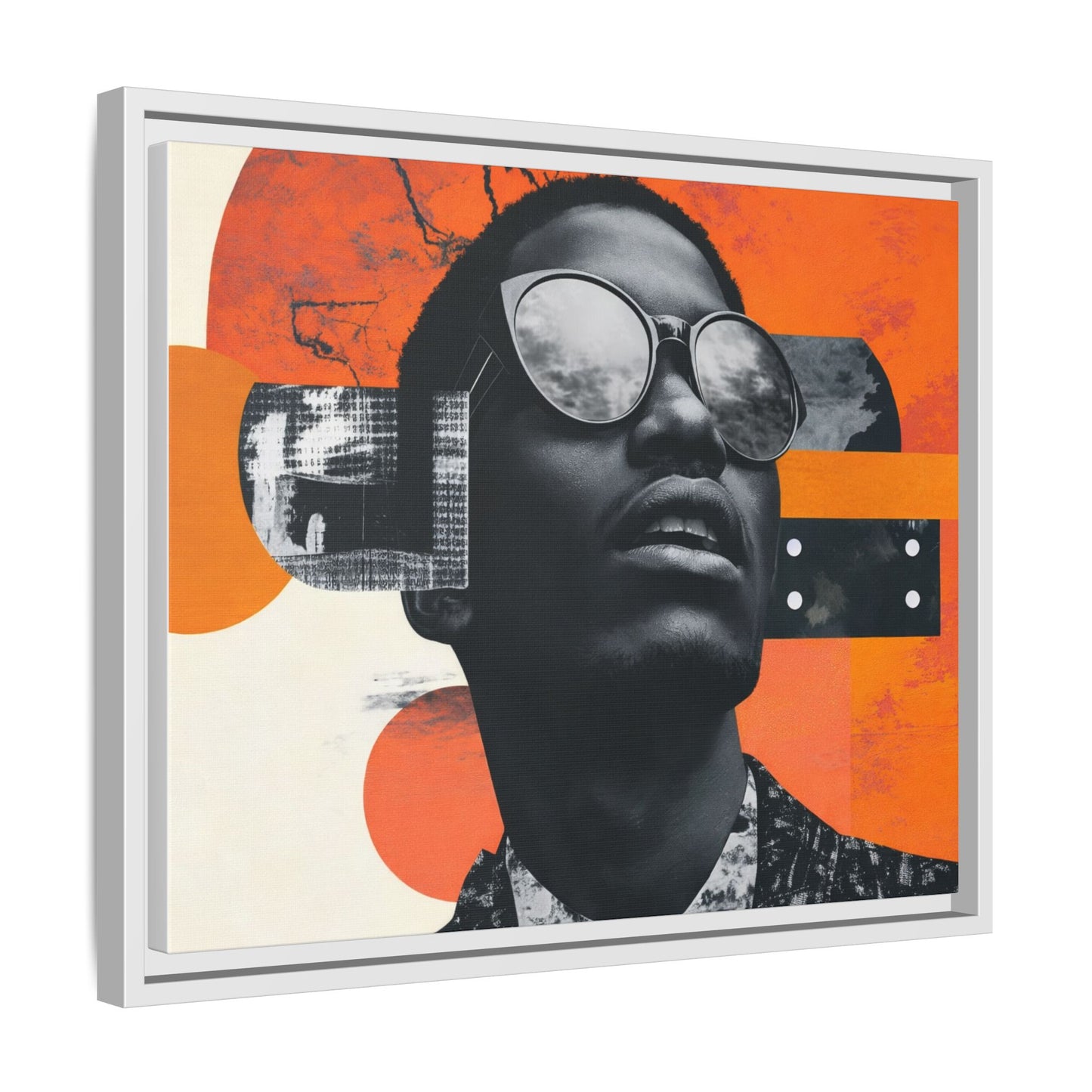 Framed Canvas Print — Jazzy Youth Portrait No. 7
