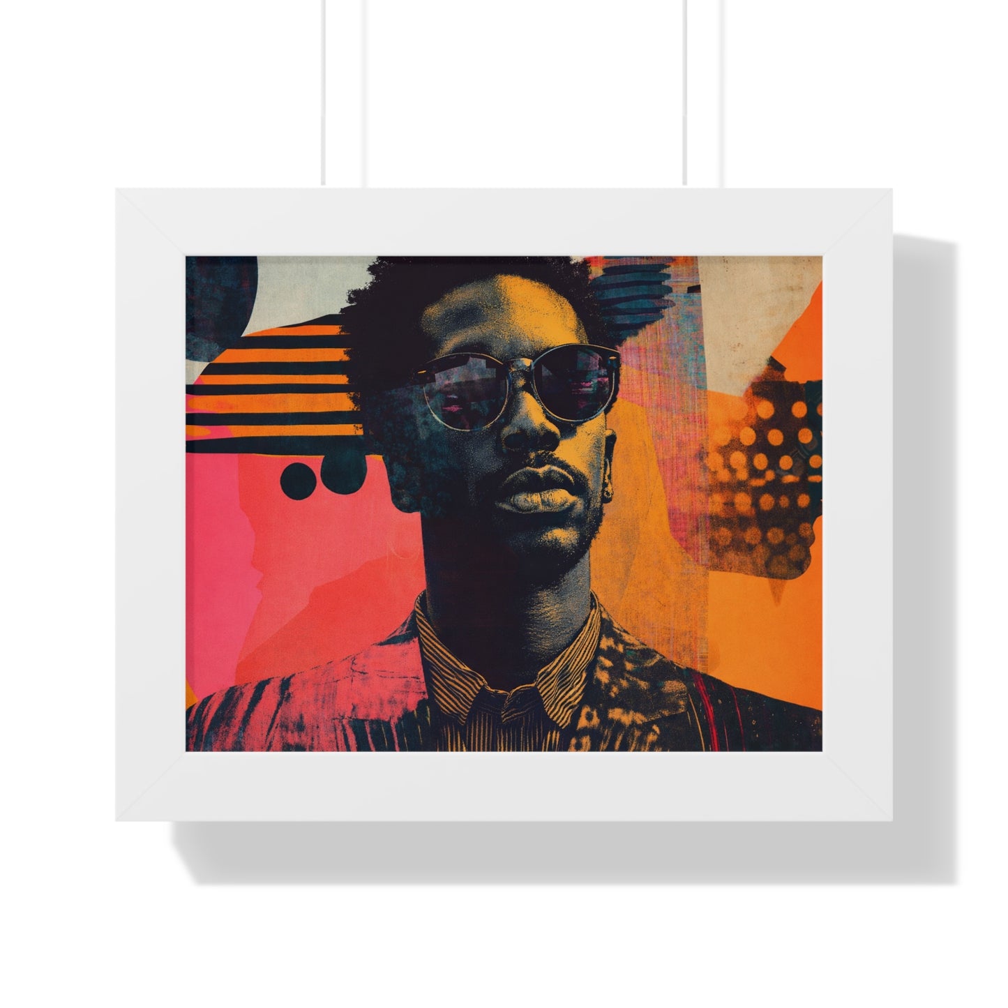 Framed Art Print – Jazzy Youth Portrait No. 8