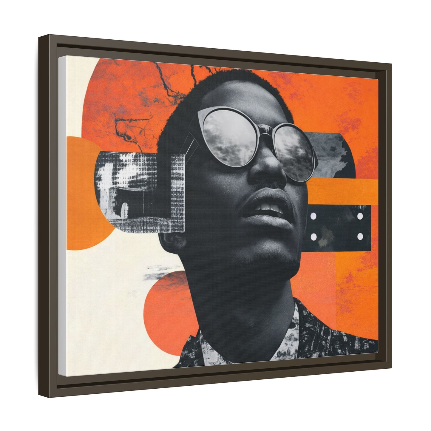 Framed Canvas Print — Jazzy Youth Portrait No. 7