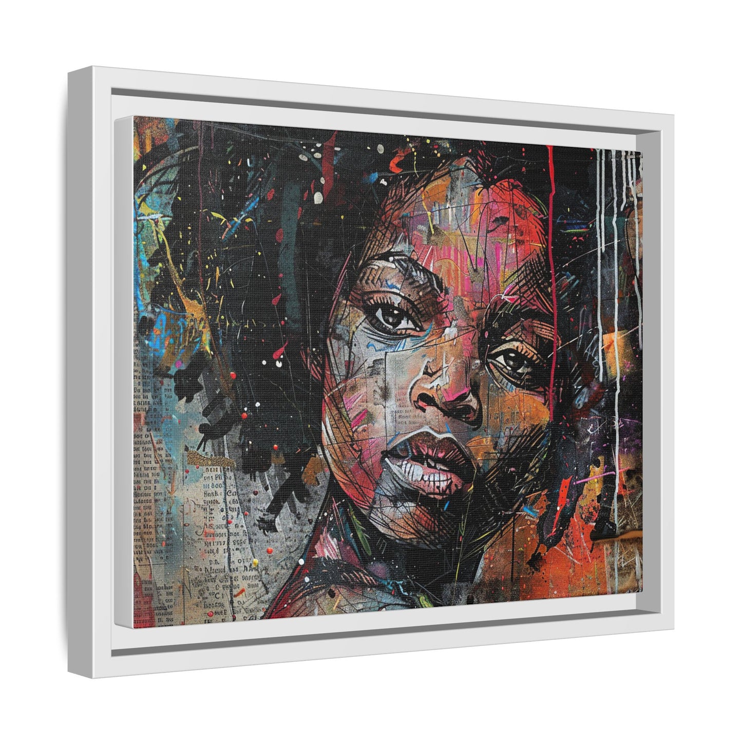 Framed Canvas Print — Paper Looks No. 2