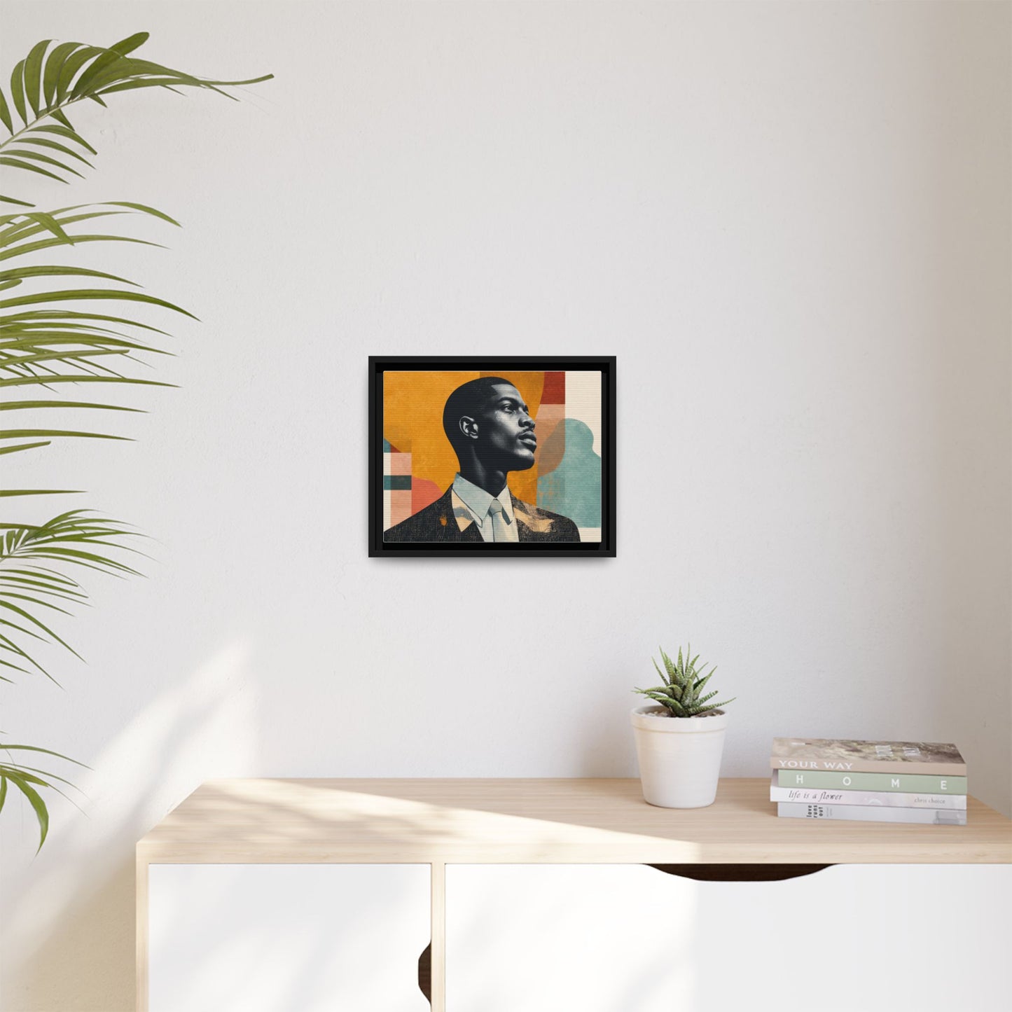 Framed Canvas Print — Jazzy Youth Portrait No. 1