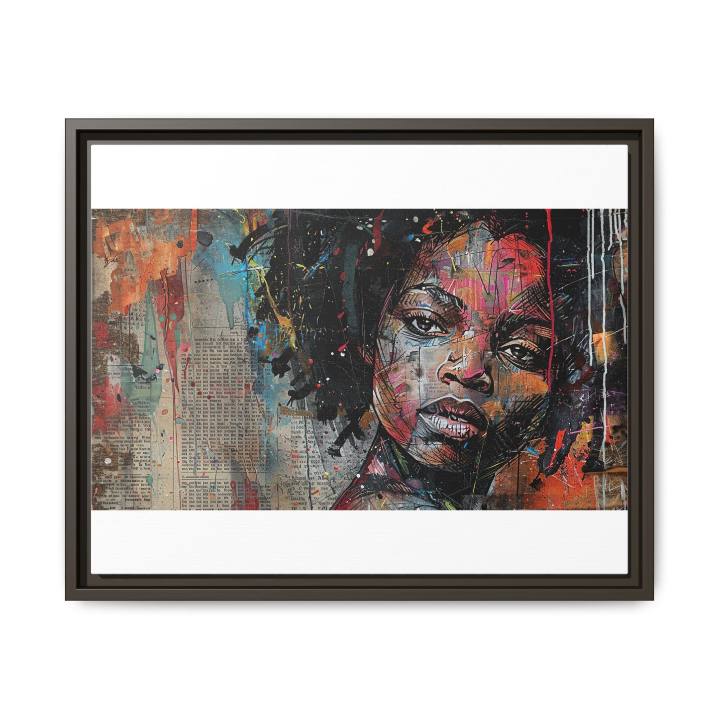 Framed Canvas Print — Paper Looks No. 2