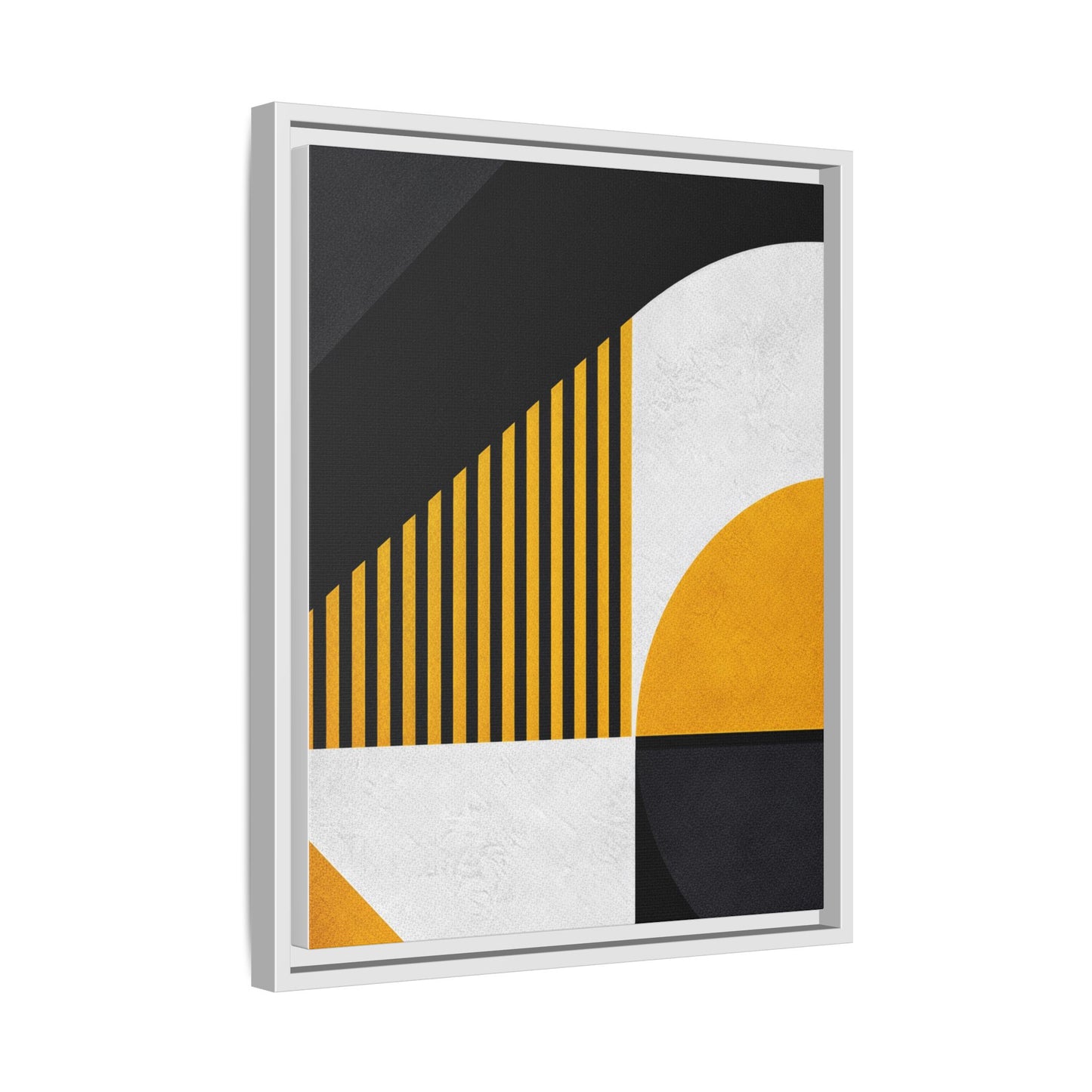 Framed Canvas Print — Afro Modern Geometric No. 4