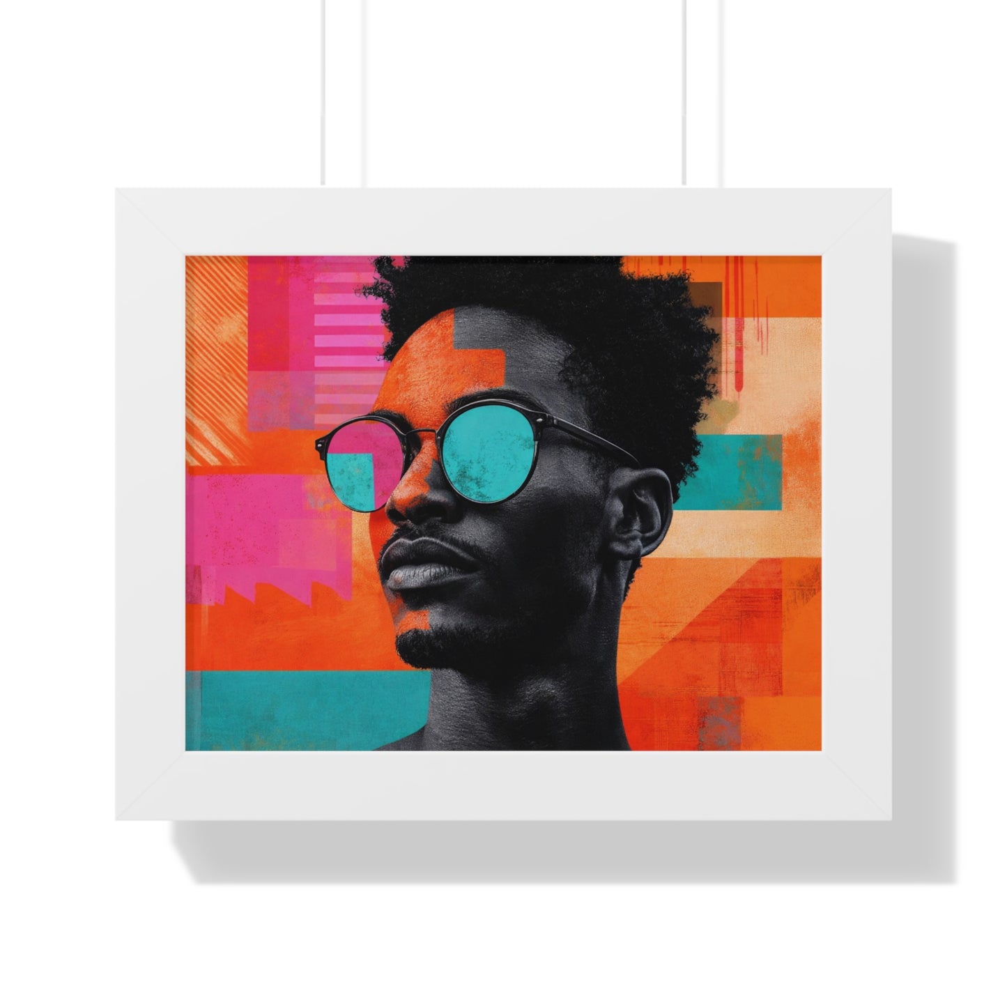 Framed Art Print – Jazzy Youth Portrait No. 4