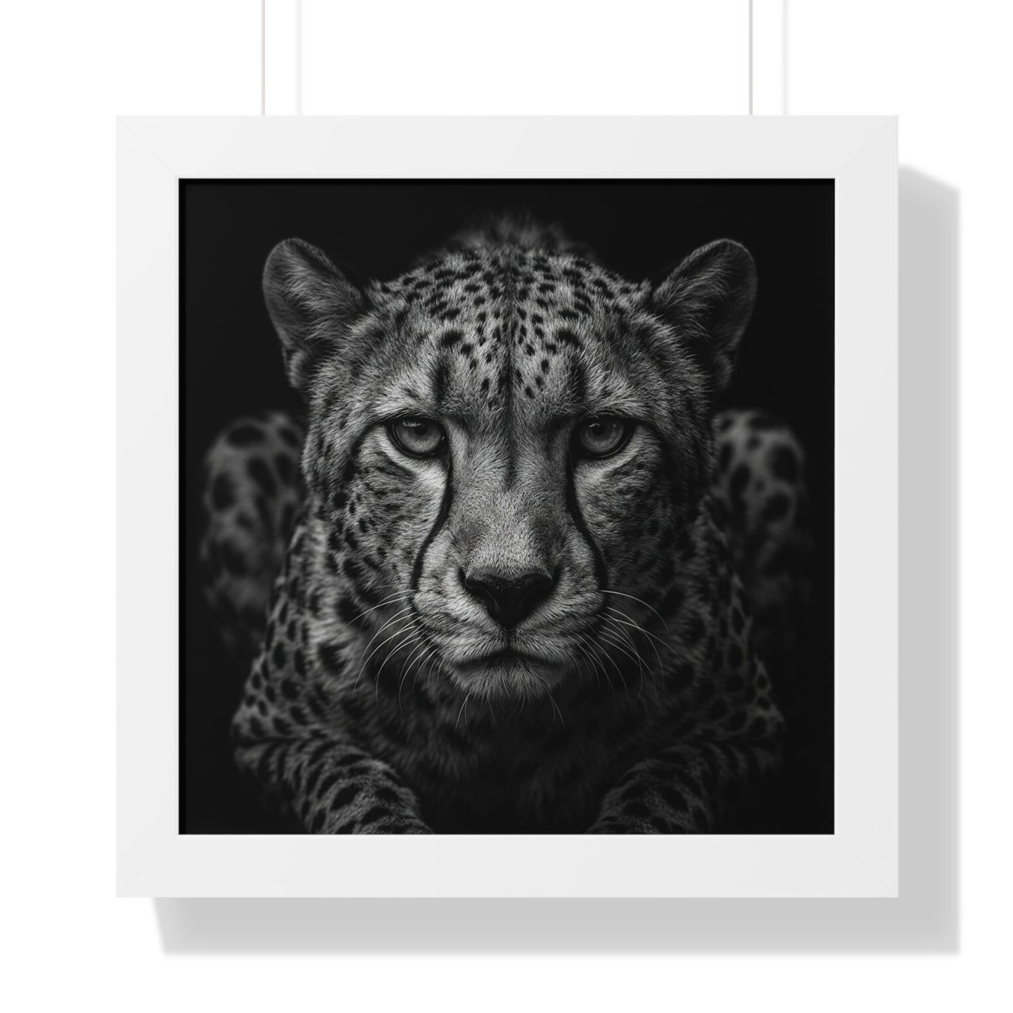 Framed Art Print – Cheetah In Black