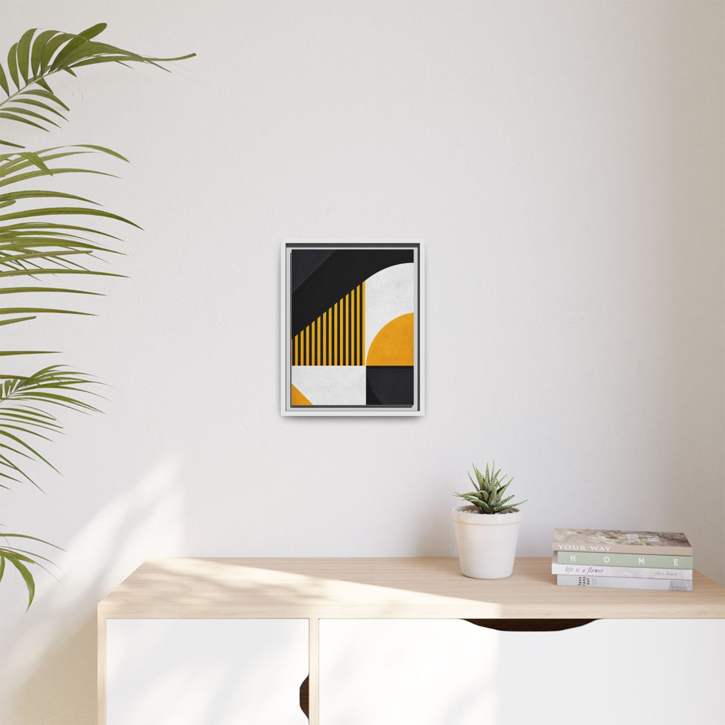 Framed Canvas Print — Afro Modern Geometric No. 4