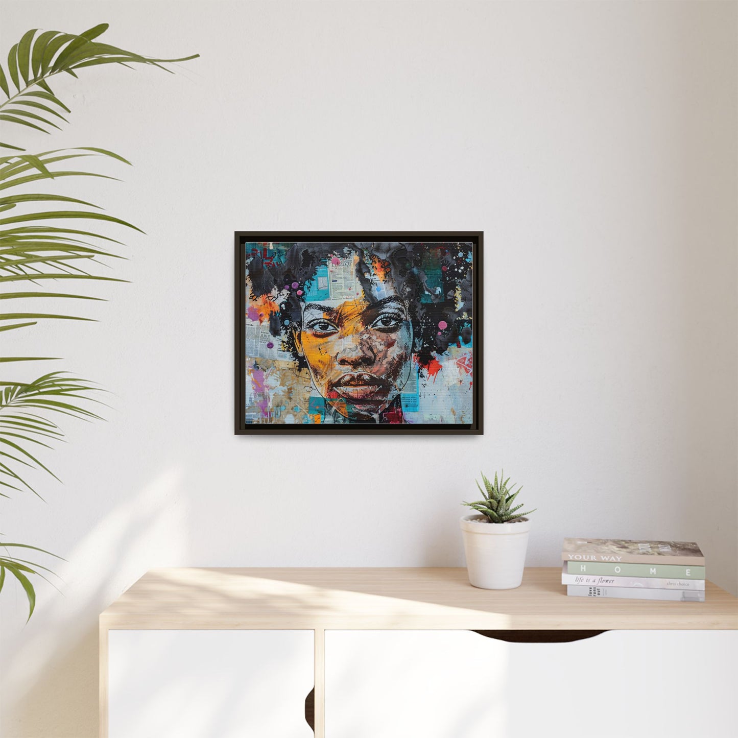 Framed Canvas Print — Paper Looks No. 1