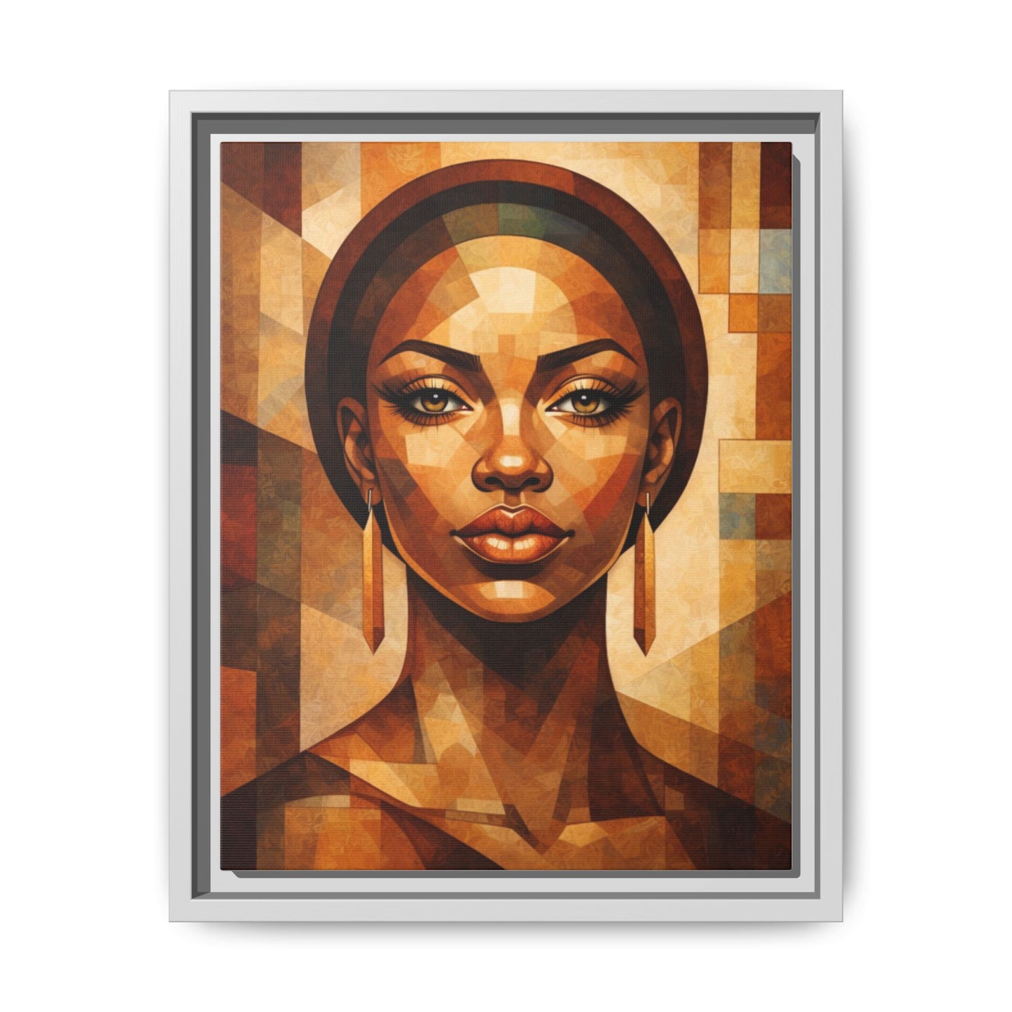 Framed Canvas Print — Brown Beauty No. 1