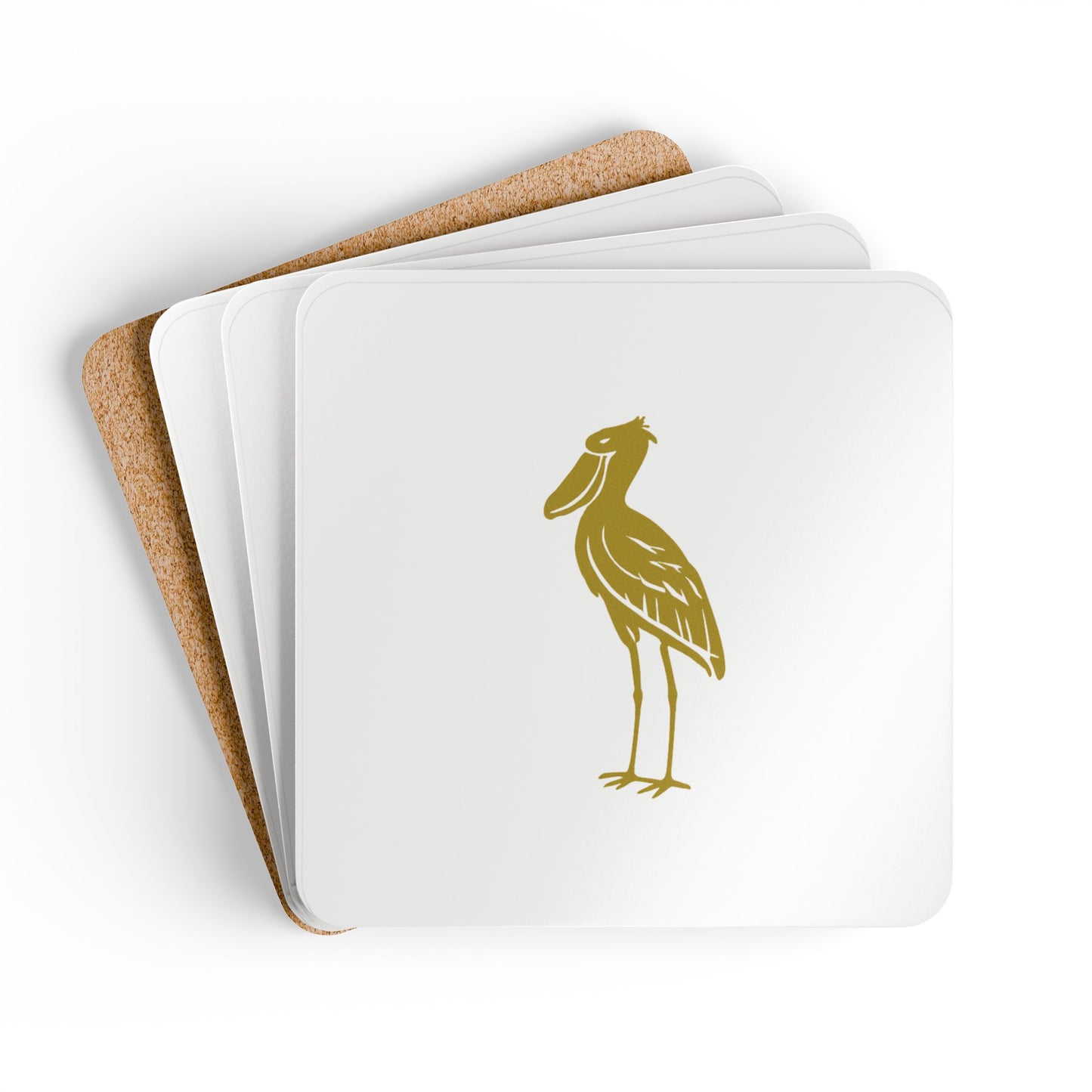 Coaster Set — Shoebill Stork