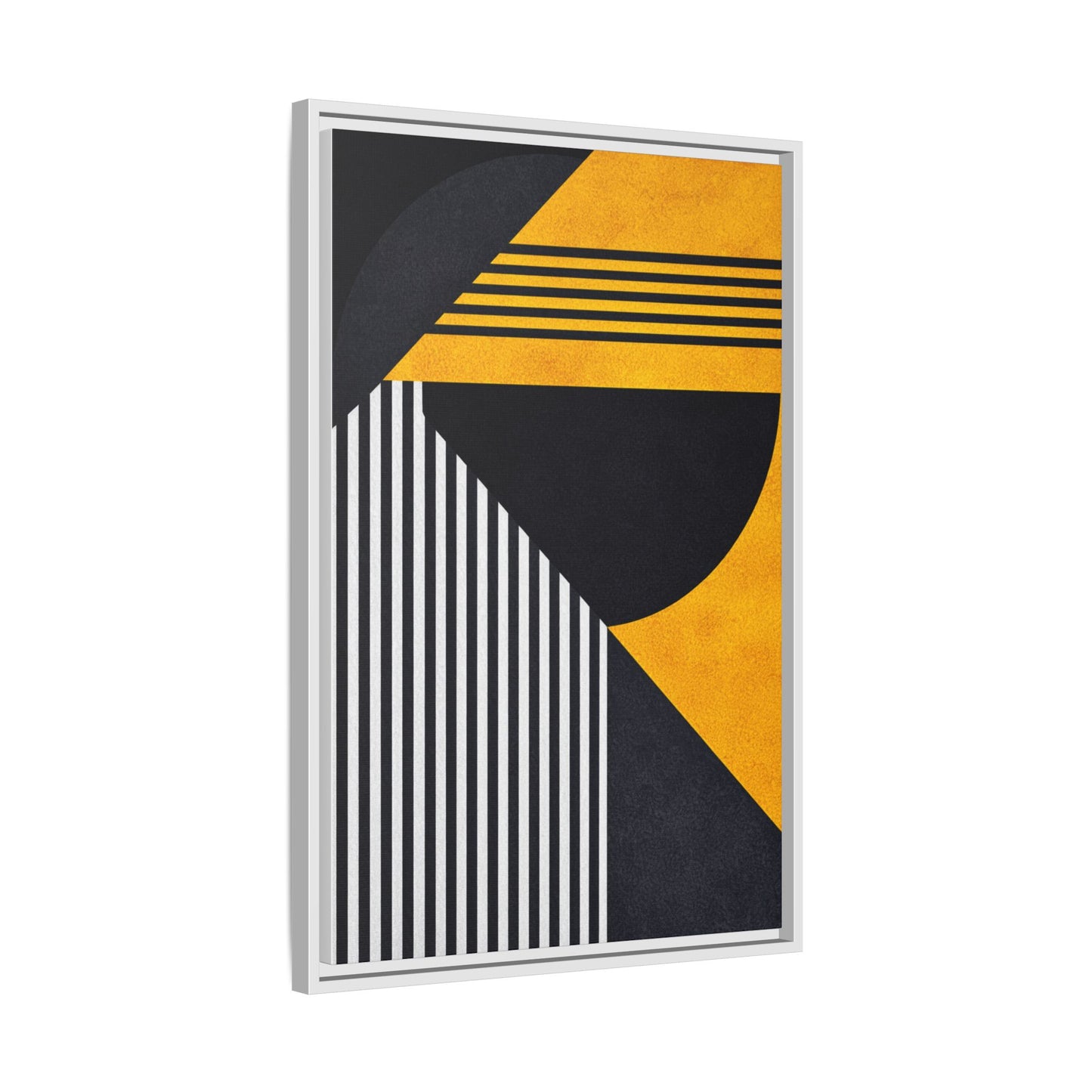Framed Canvas Print — Afro Modern Geometric No. 1