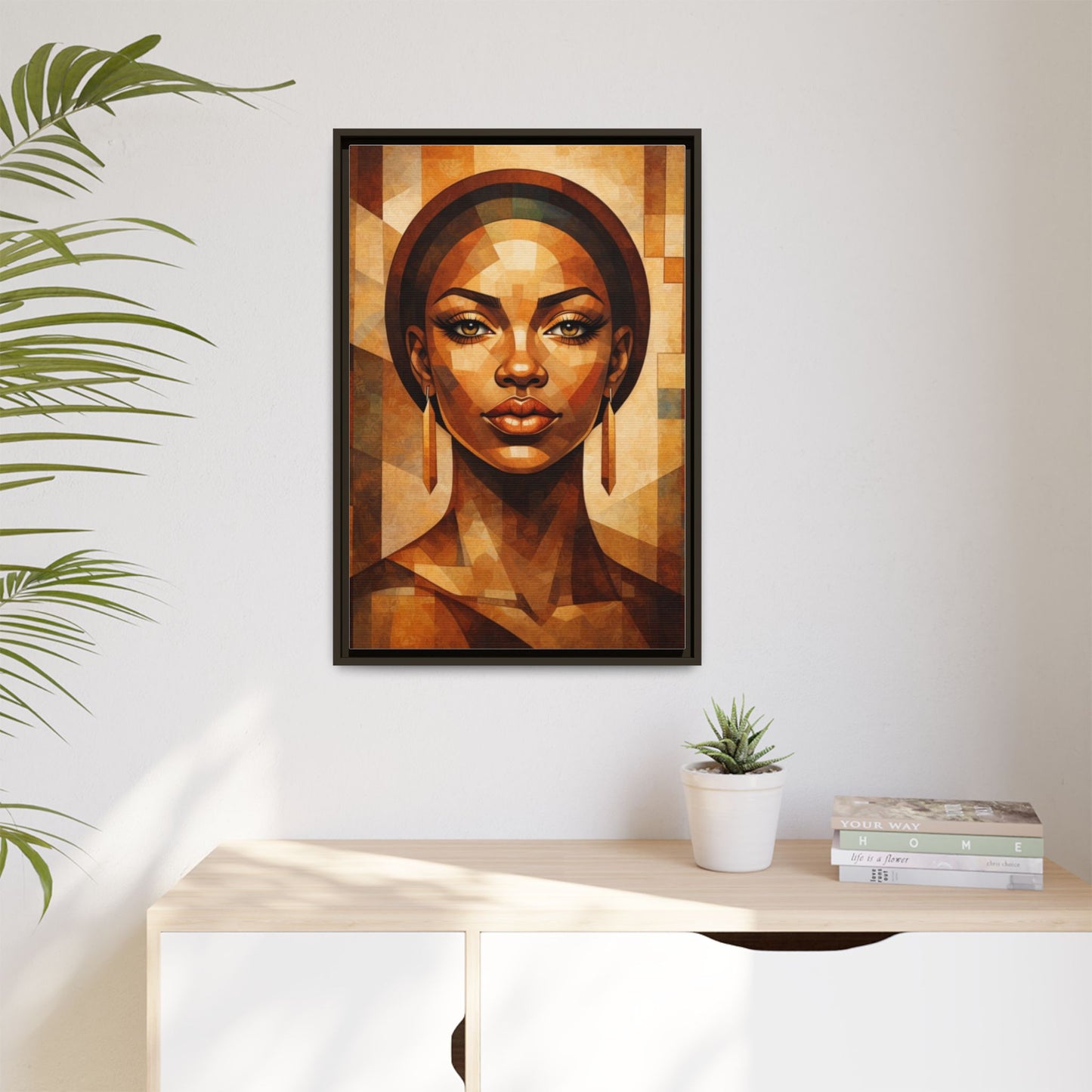 Framed Canvas Print — Brown Beauty No. 1