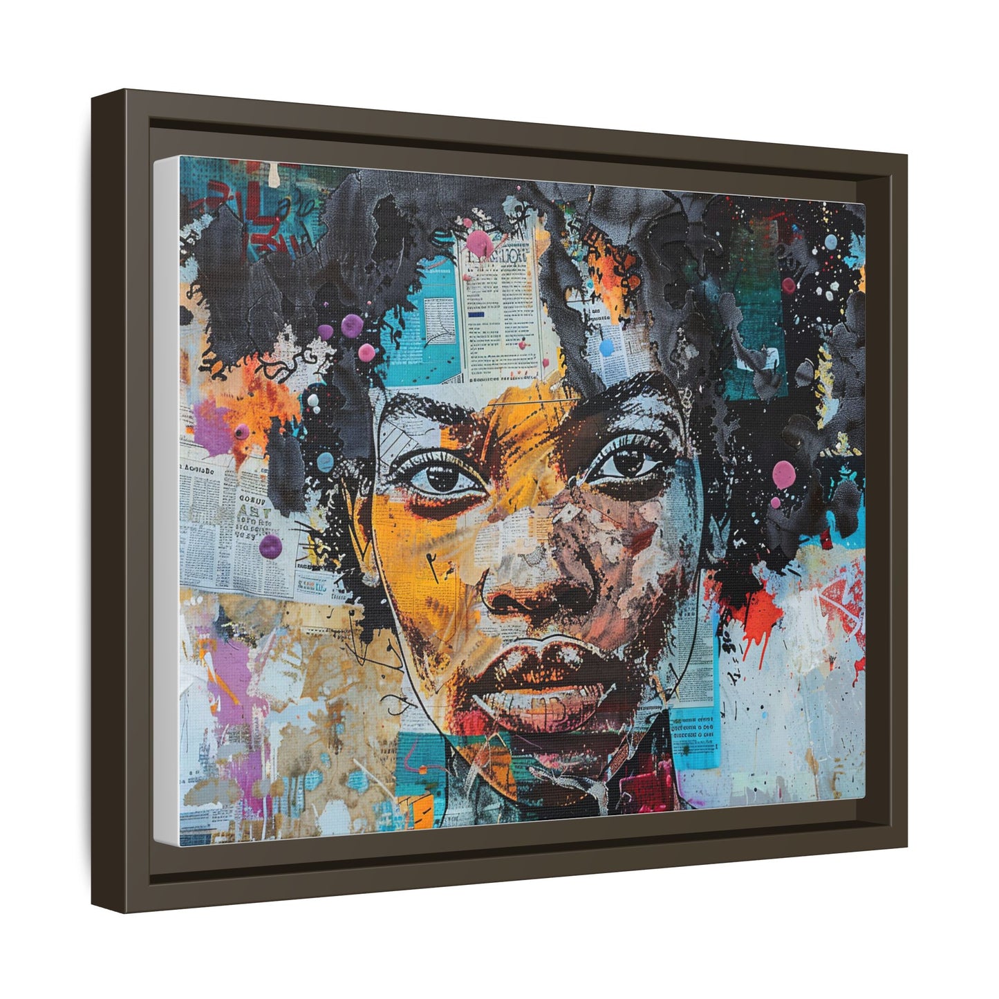 Framed Canvas Print — Paper Looks No. 1