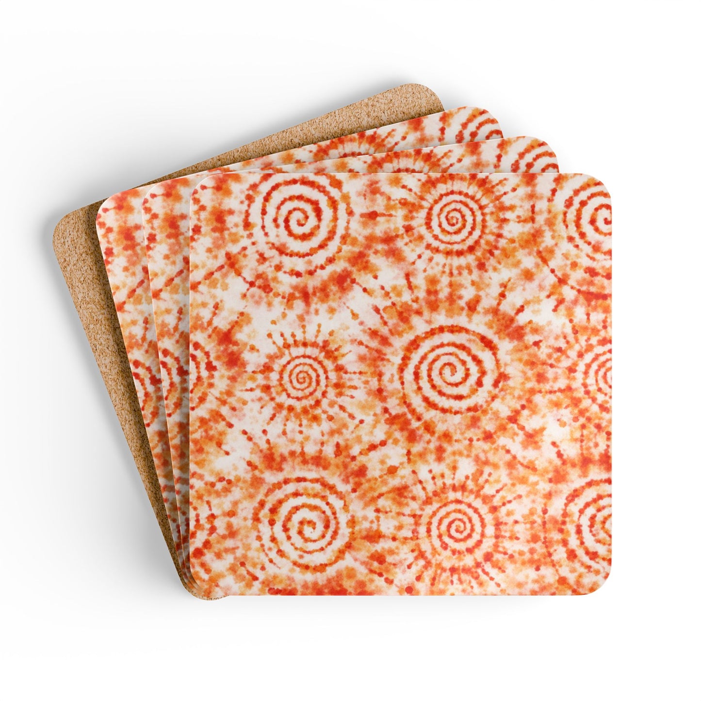 Coaster Set — Adire Orange
