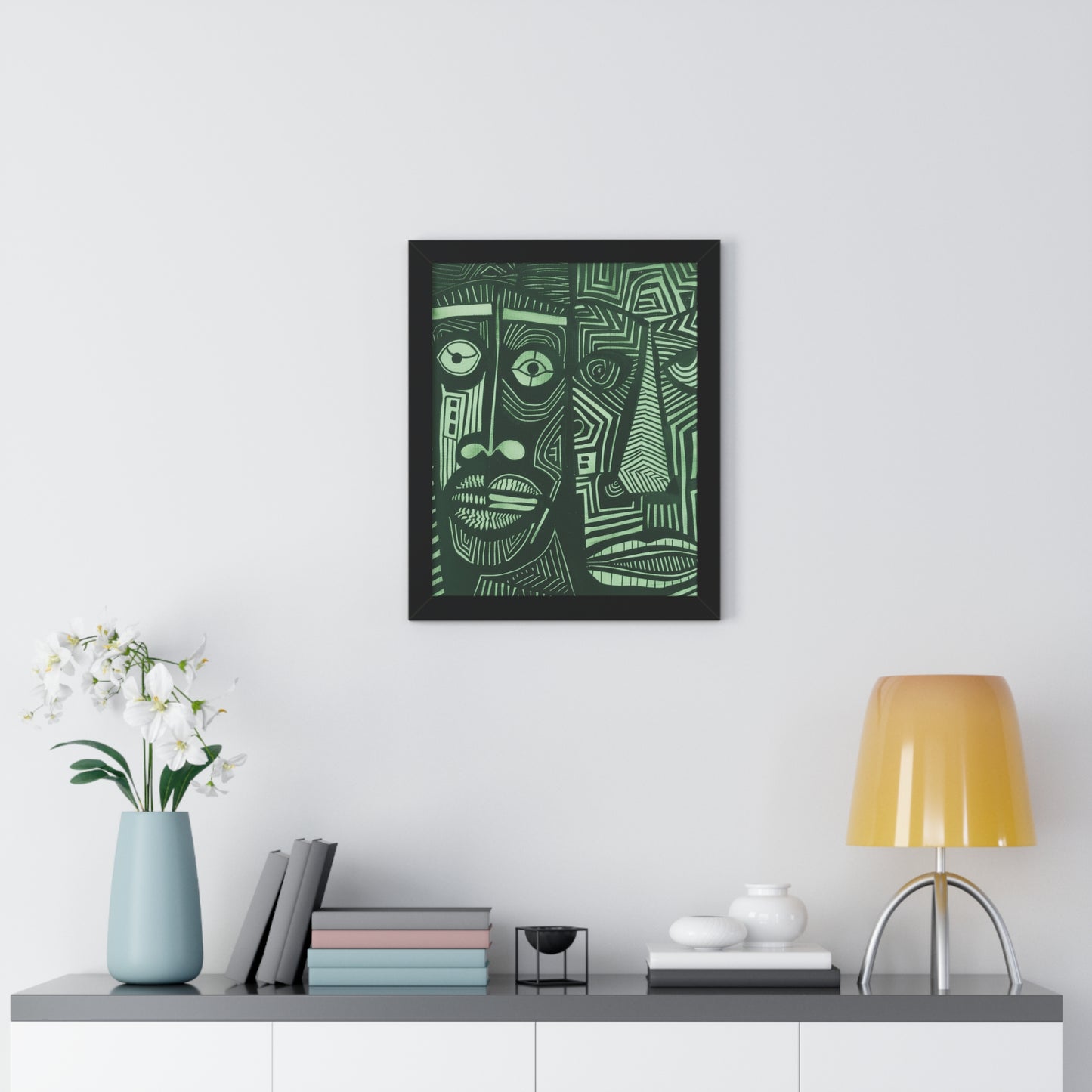 Framed Print — Abstract Faces No. 1